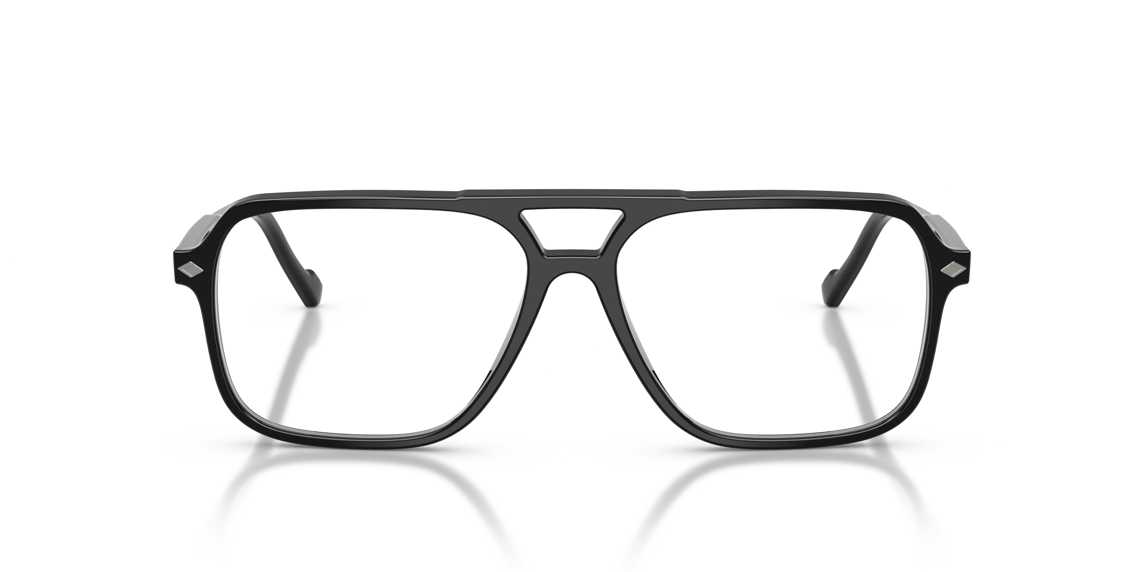 VOGUE EYEWEAR VO5709 W44 Montature da vista Acetato Nero Trasparente Pillow Normale - immagine 3