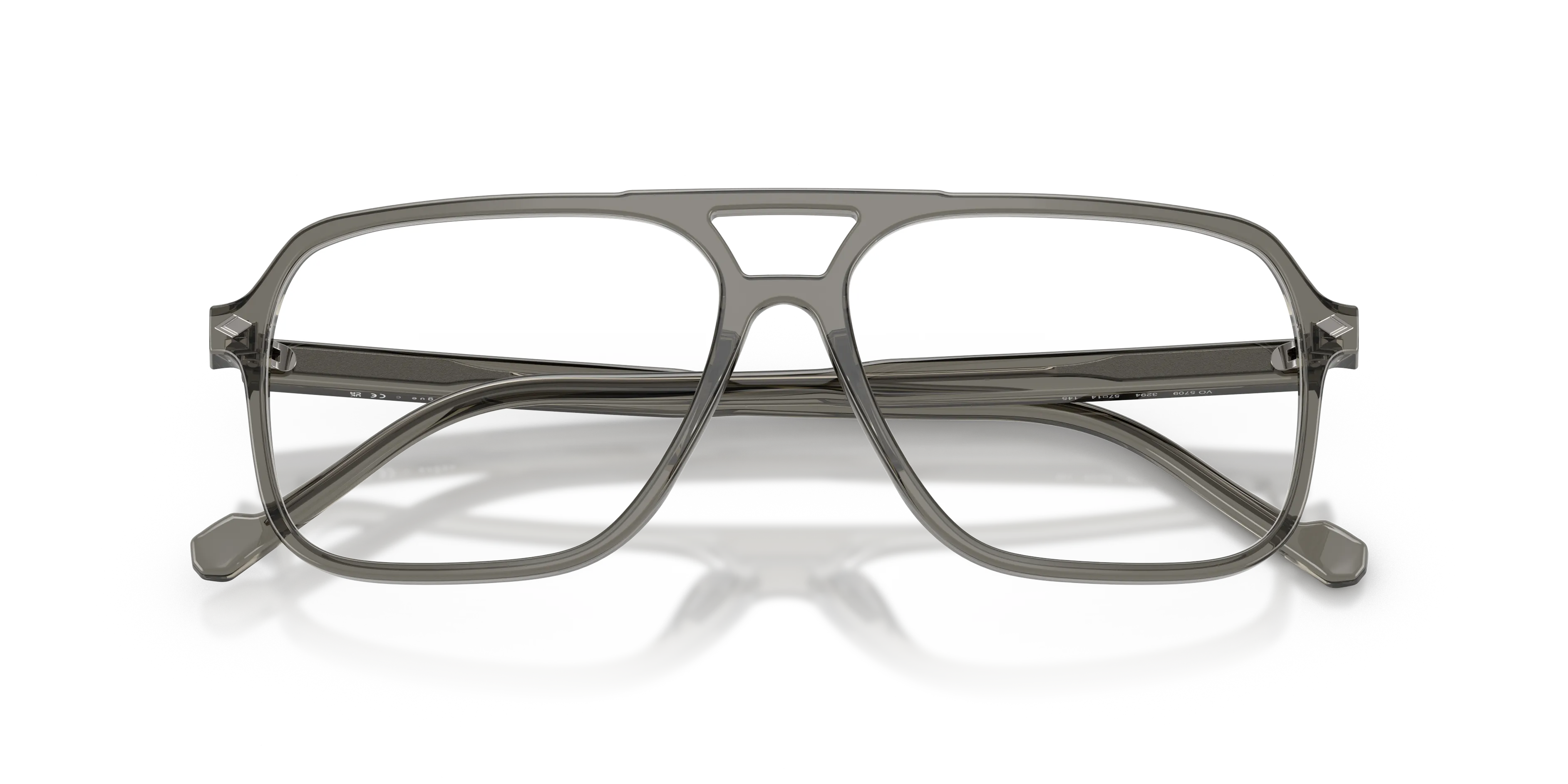 VOGUE EYEWEAR VO5709 3294 Montature da vista Acetato Grigio Trasparente Pillow Normale - immagine 2