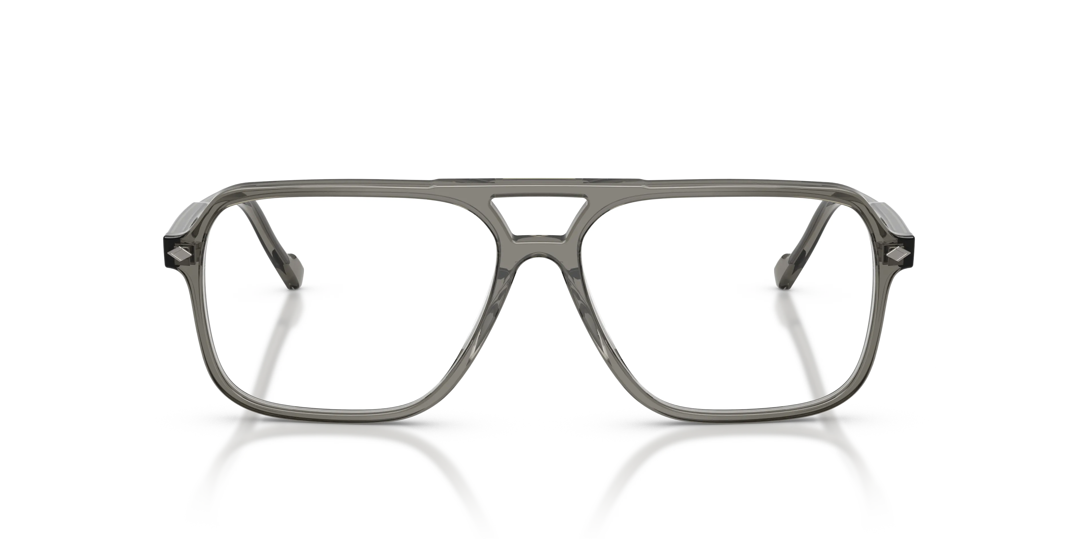 VOGUE EYEWEAR VO5709 3294 Montature da vista Acetato Grigio Trasparente Pillow Normale - immagine 3