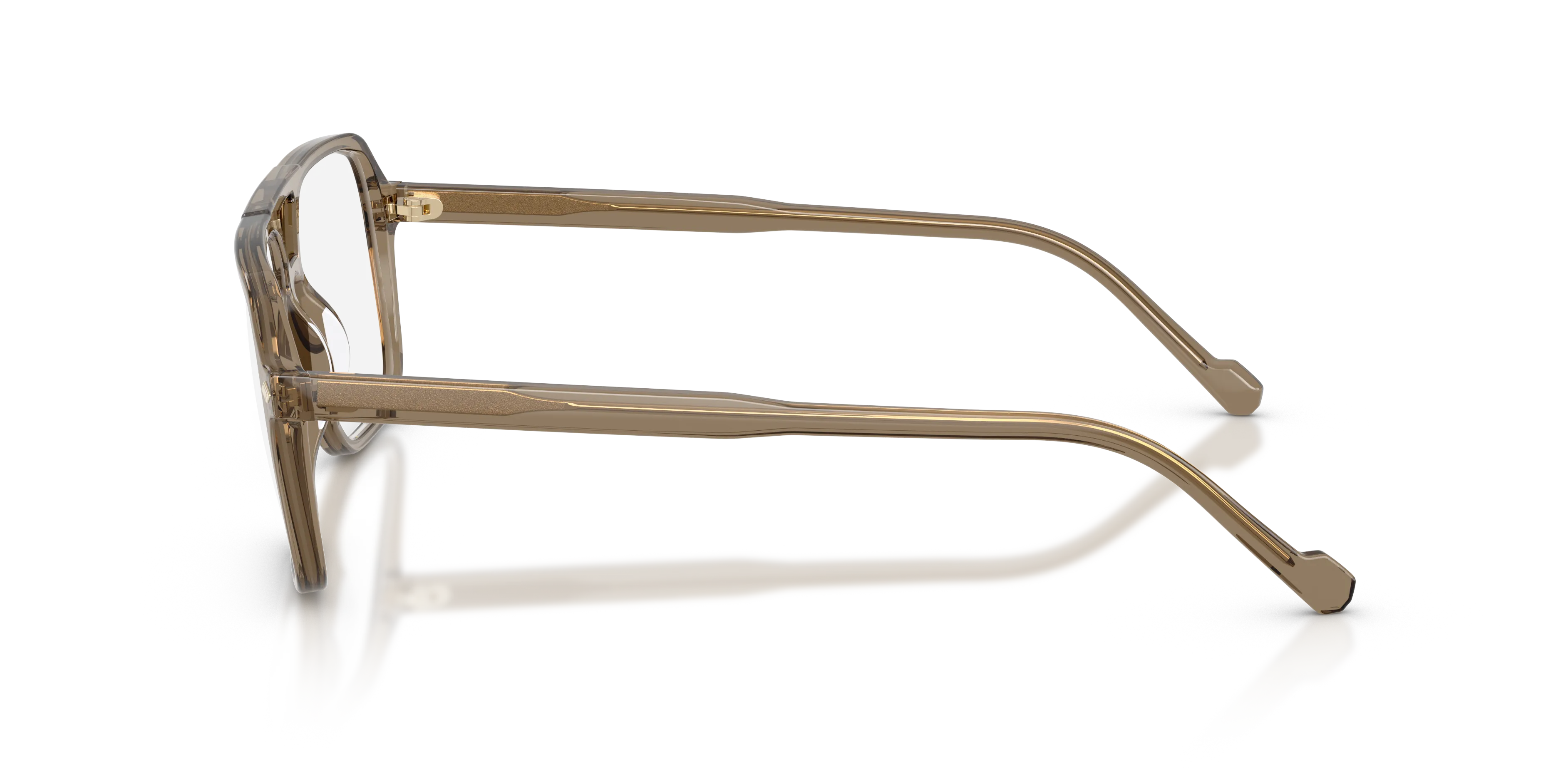 VOGUE EYEWEAR VO5709 3293 Montature da vista Acetato Marrone Trasparente Pillow Normale - immagine 4