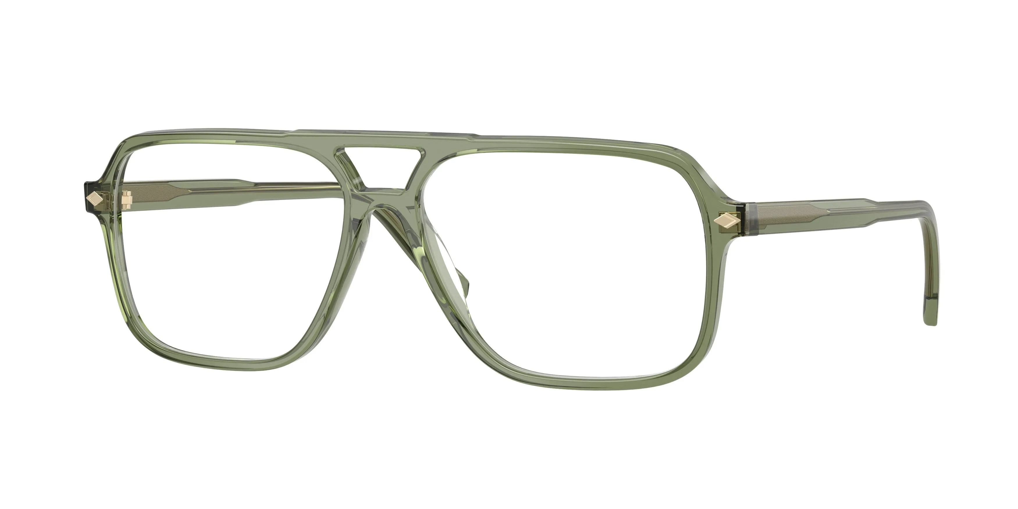 VOGUE EYEWEAR VO5709 3187 Montature da vista Acetato Verde Trasparente Pillow Normale - immagine 1