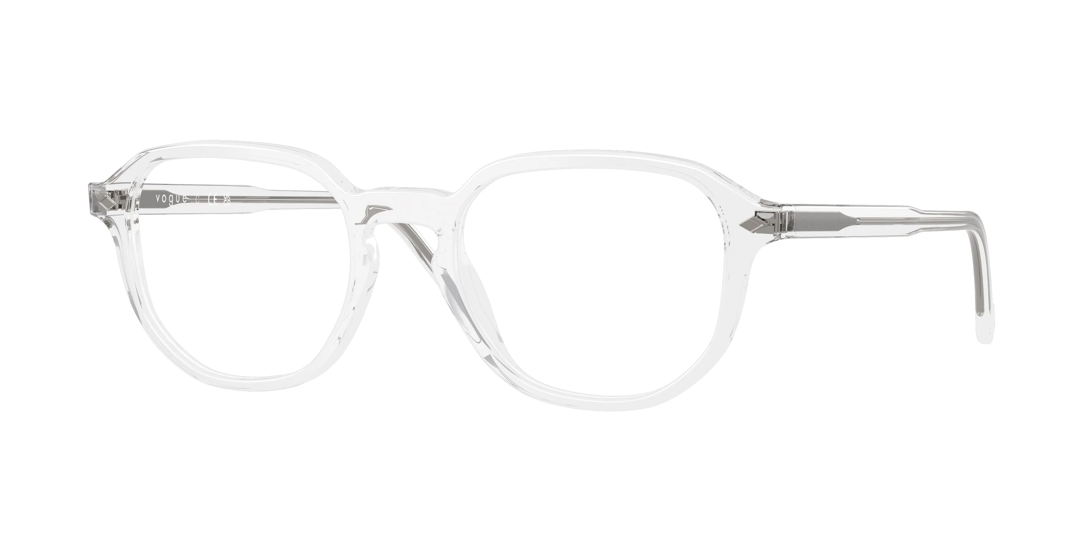 VOGUE EYEWEAR VO5708 W745 Montature da vista Acetato Trasparente Trasparente Geometrica Normale - immagine 1
