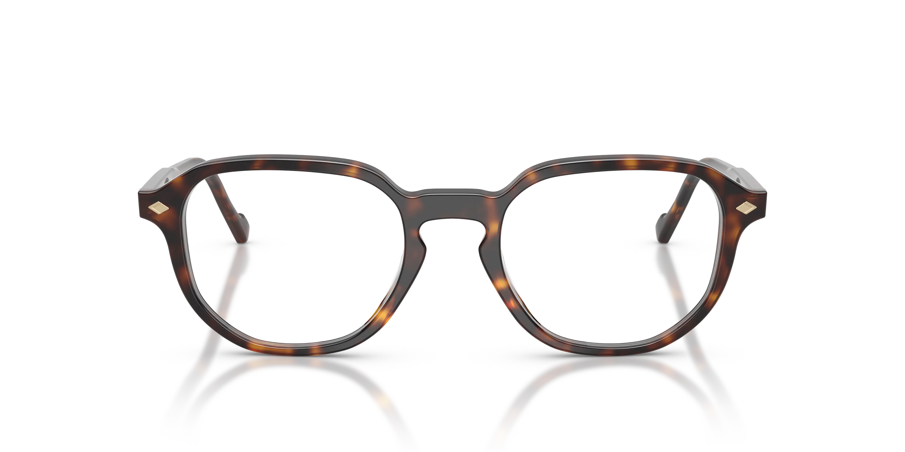 VOGUE EYEWEAR VO5708 W656 Montature da vista Acetato Marrone Trasparente Geometrica Normale - immagine 3