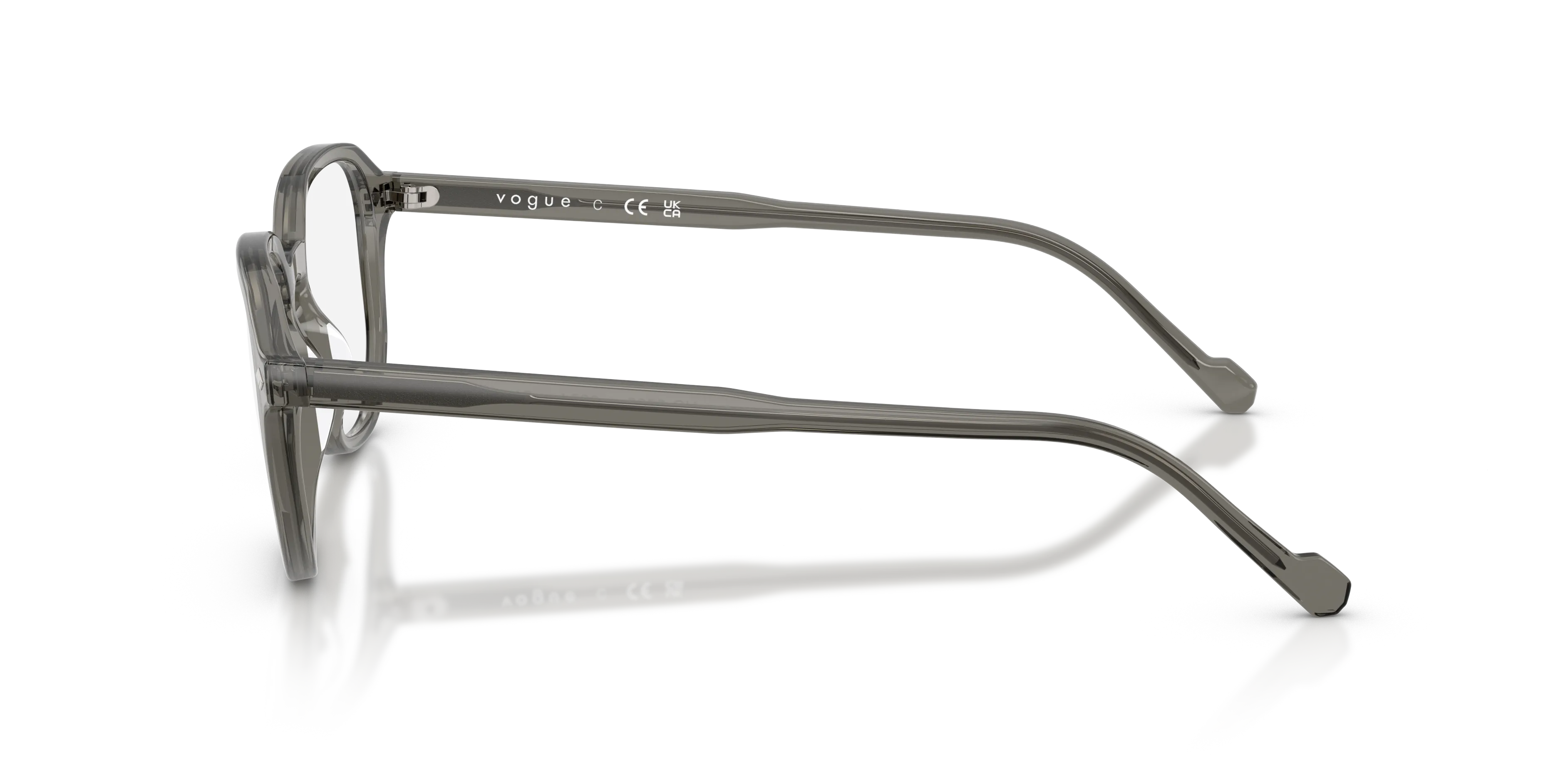 VOGUE EYEWEAR VO5708 3294 Montature da vista Acetato Grigio Trasparente Geometrica Normale - immagine 4