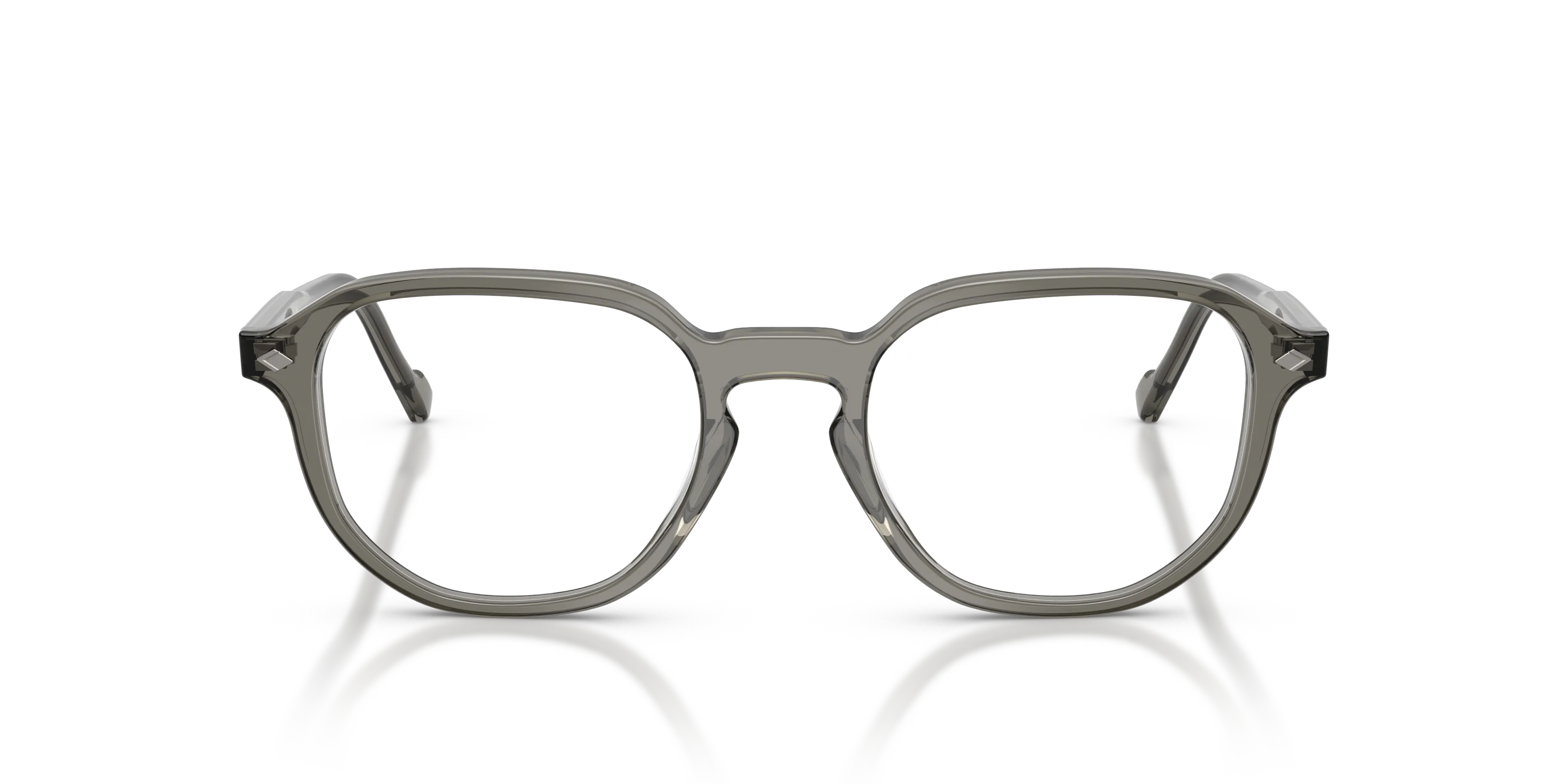 VOGUE EYEWEAR VO5708 3294 Montature da vista Acetato Grigio Trasparente Geometrica Normale - immagine 3