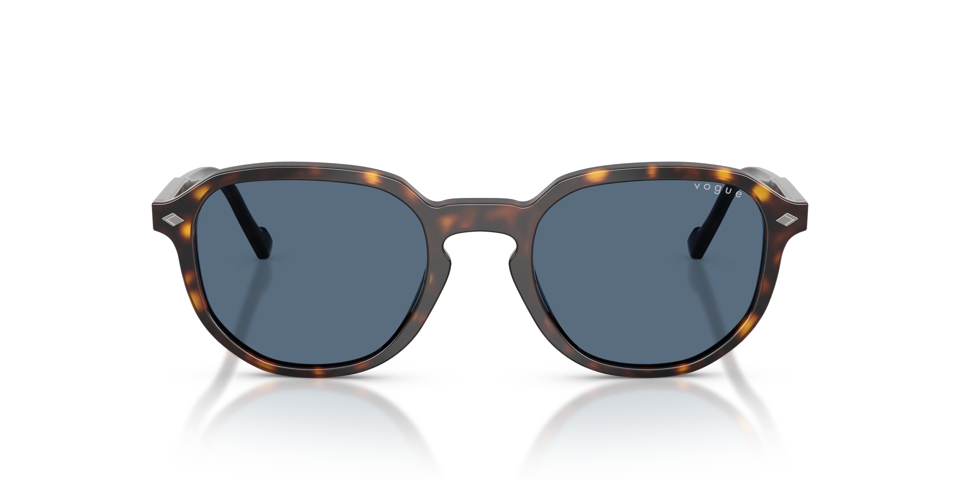 VOGUE EYEWEAR VO5707S W65680 Occhiali da sole Acetato Marrone Blu Geometrica Normale - immagine 3