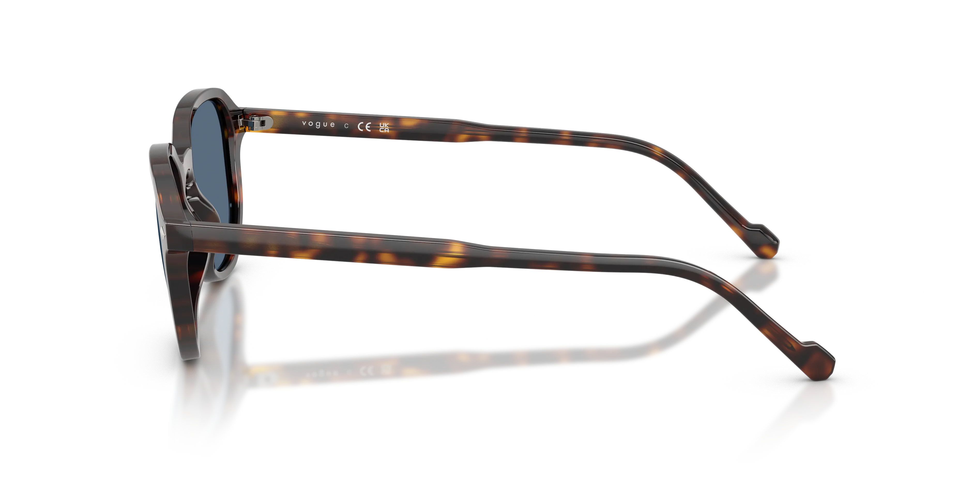 VOGUE EYEWEAR VO5707S W65680 Occhiali da sole Acetato Marrone Blu Geometrica Normale - immagine 4