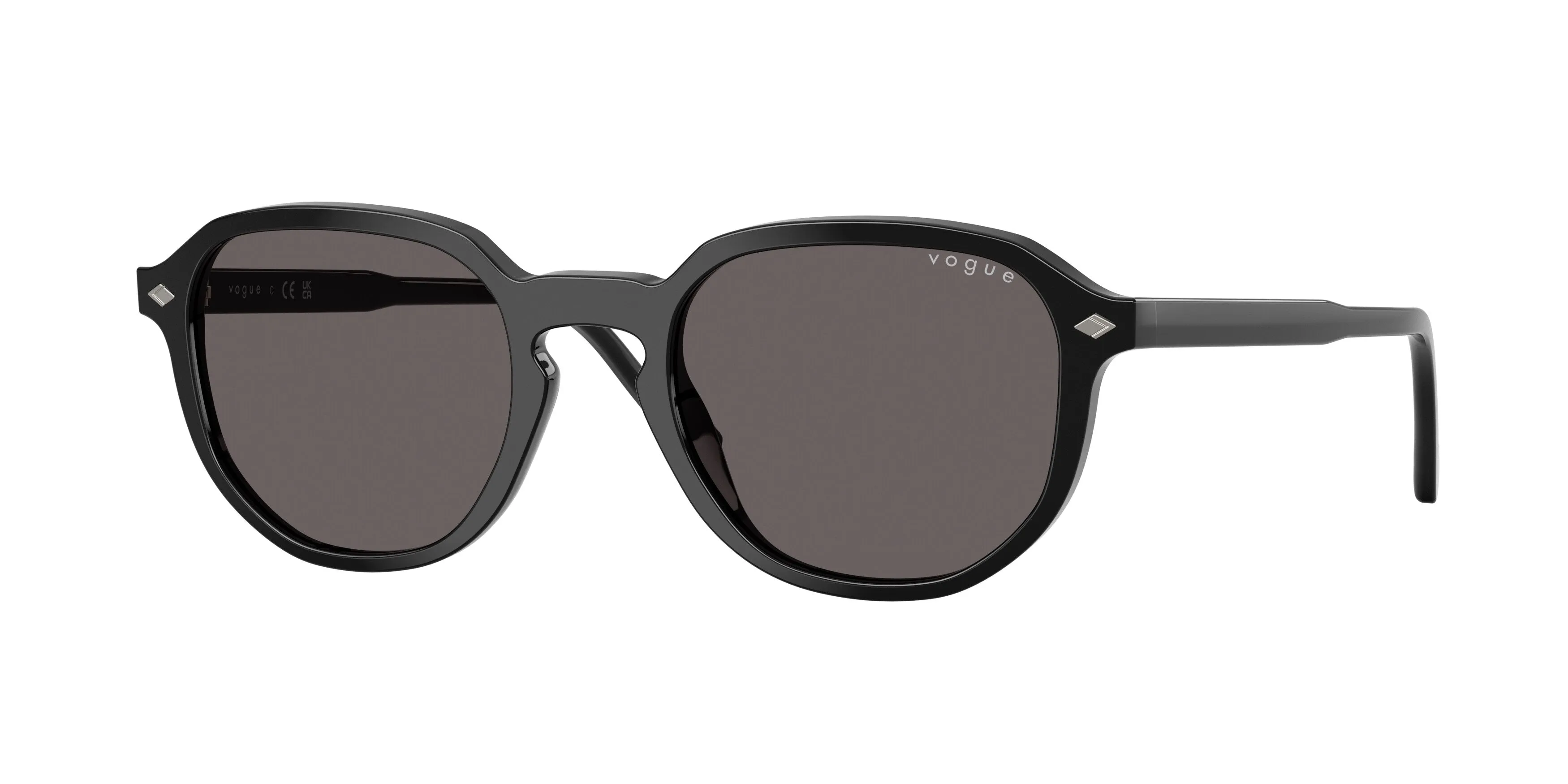 VOGUE EYEWEAR VO5707S W44/87 Occhiali da sole Acetato Nero Grigio Geometrica Normale - immagine 1