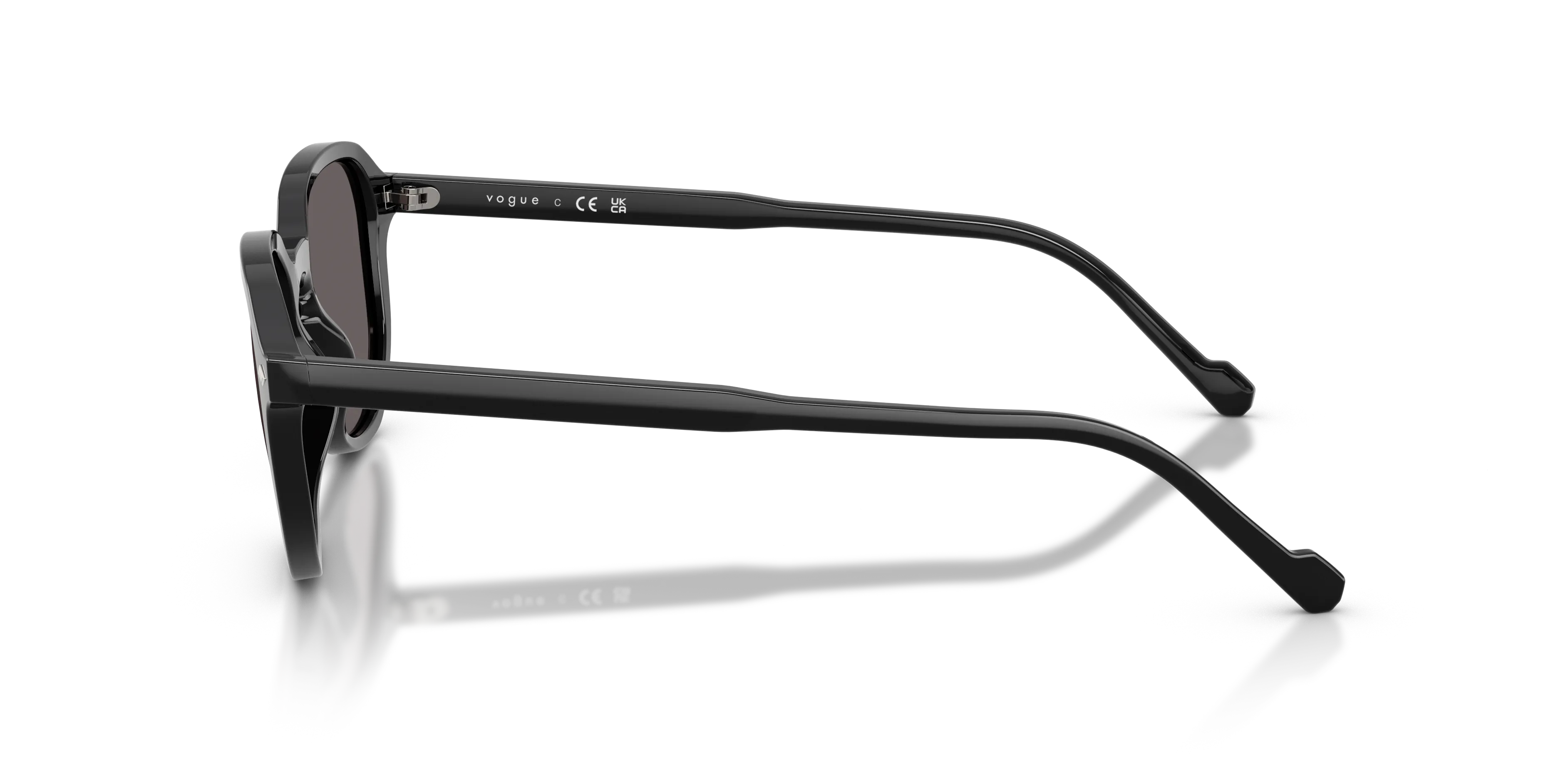 VOGUE EYEWEAR VO5707S W44/87 Occhiali da sole Acetato Nero Grigio Geometrica Normale - immagine 4