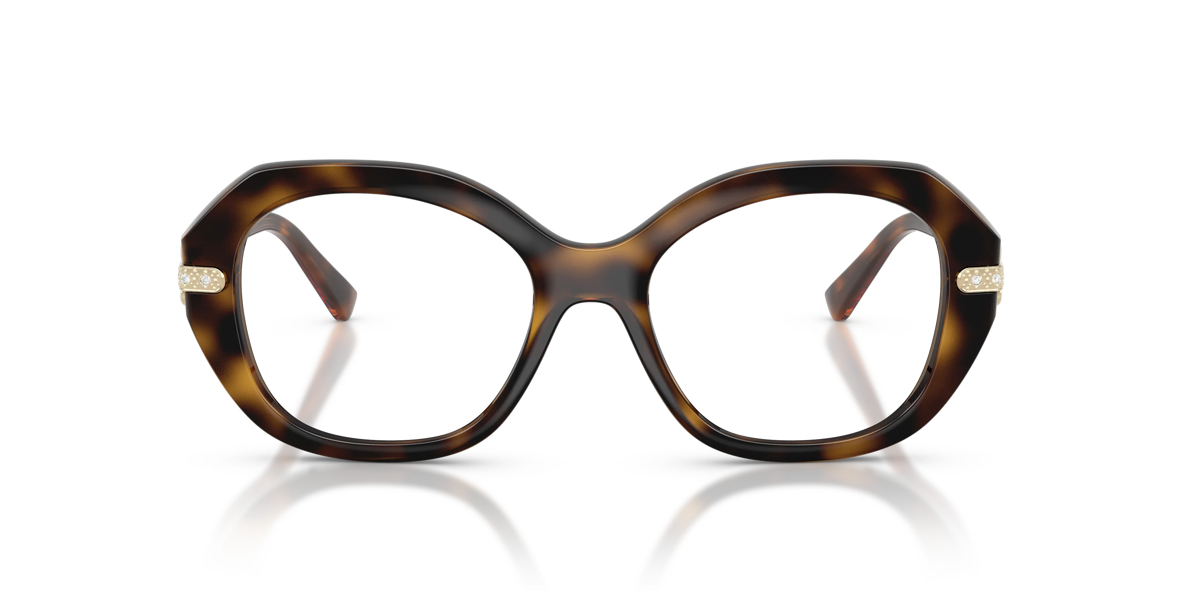 VOGUE EYEWEAR VO5705B W656 Montature da vista Nylon Marrone Trasparente Geometrica Normale - immagine 3