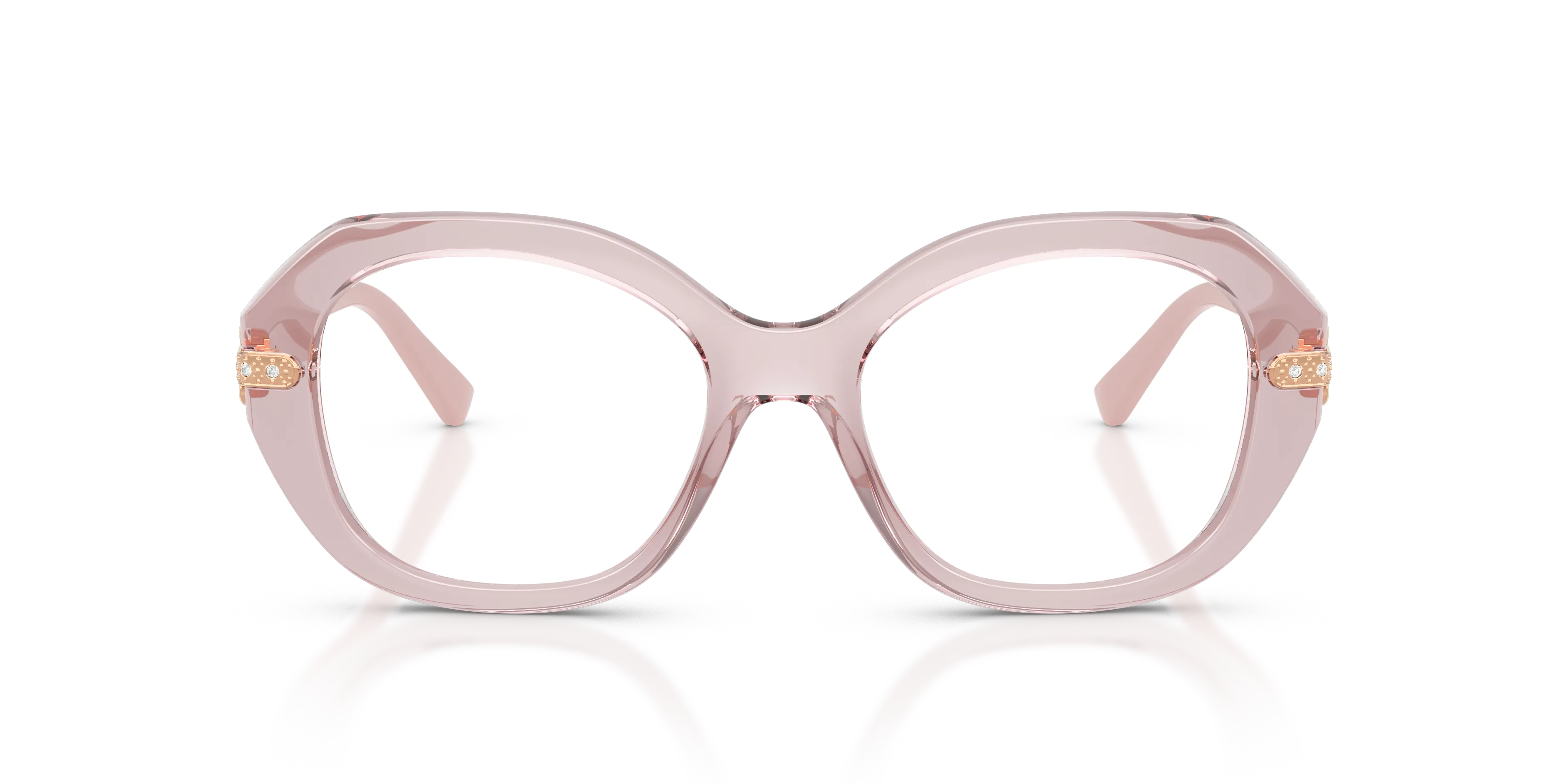 VOGUE EYEWEAR VO5705B 2942 Montature da vista Nylon Rosa Trasparente Geometrica Normale - immagine 3