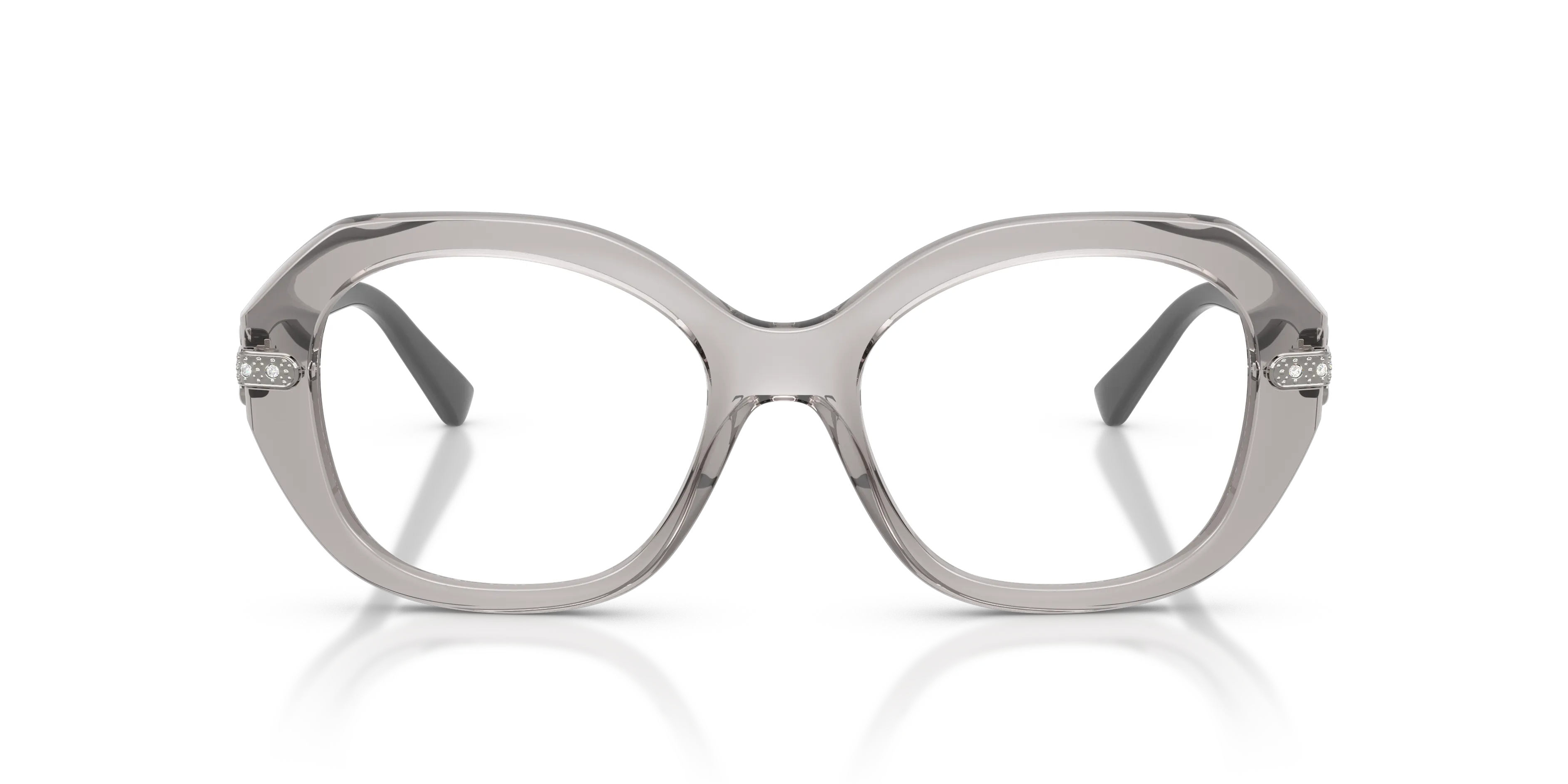 VOGUE EYEWEAR VO5705B 2726 Montature da vista Nylon Grigio Trasparente Geometrica Normale - immagine 3