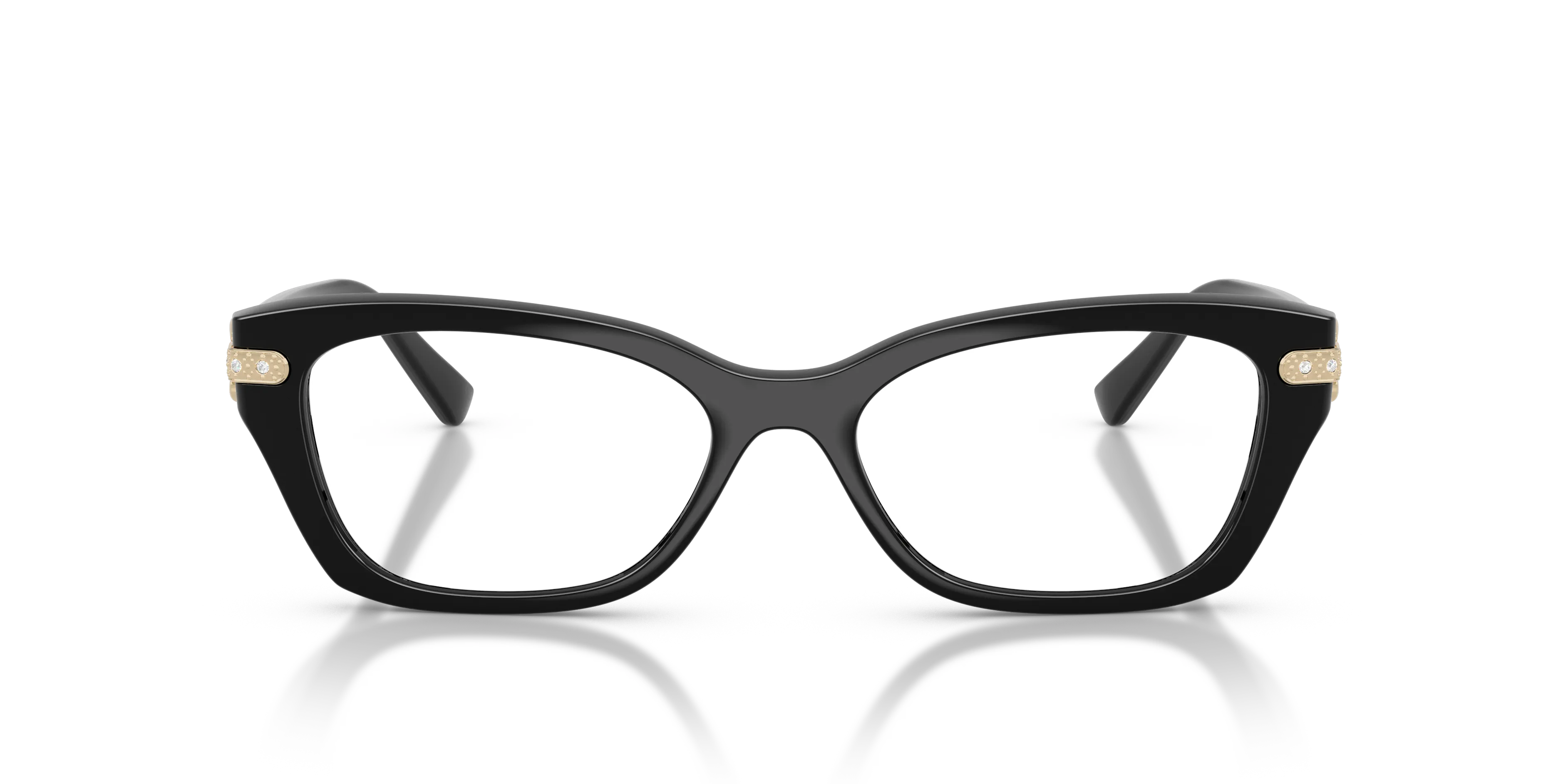 VOGUE EYEWEAR VO5704B W44 Montature da vista Nylon Nero Trasparente Cat Eye Normale - immagine 3