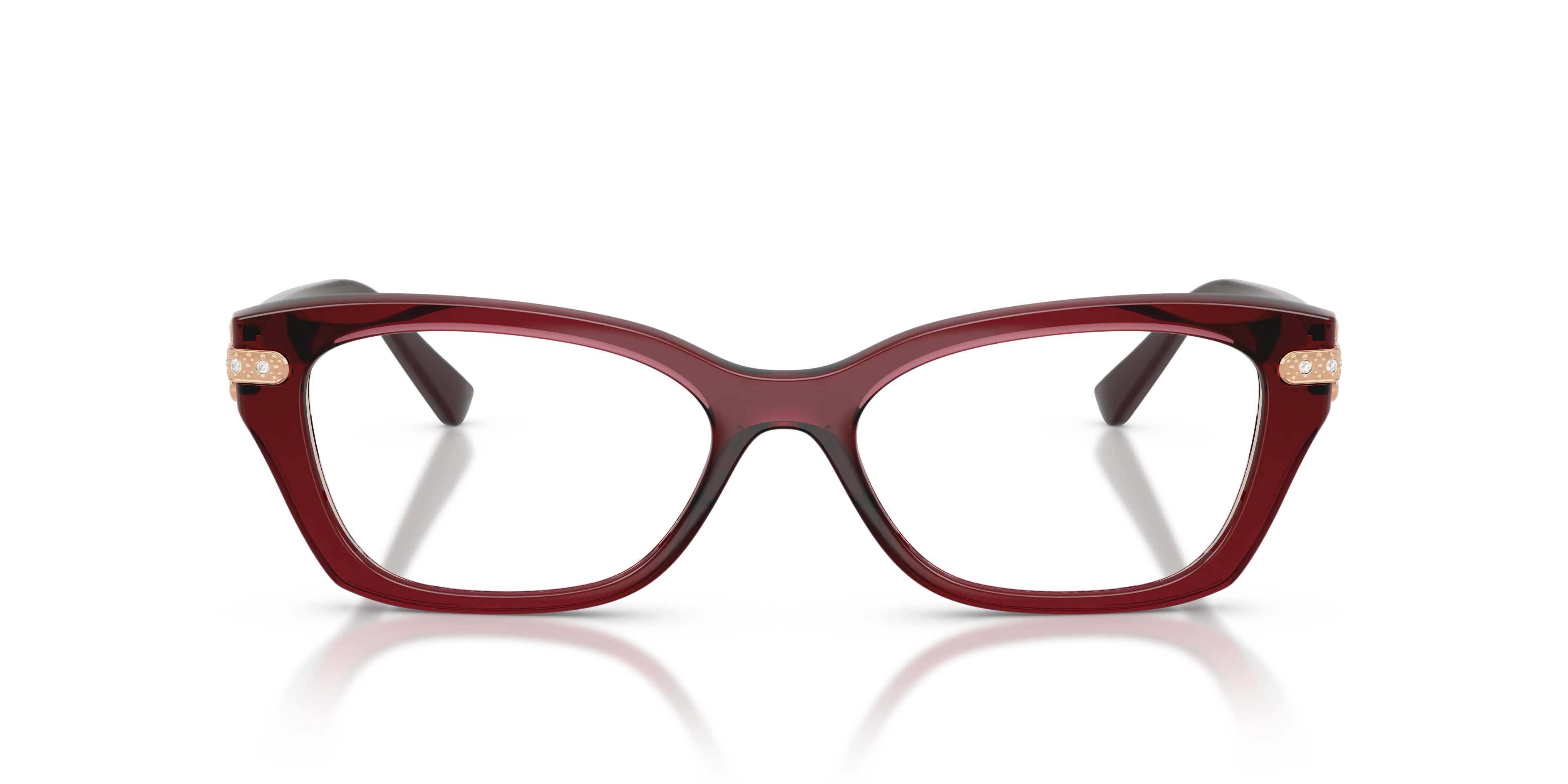 VOGUE EYEWEAR VO5704B 3286 Montature da vista Nylon Rosso Trasparente Cat Eye Normale - immagine 3