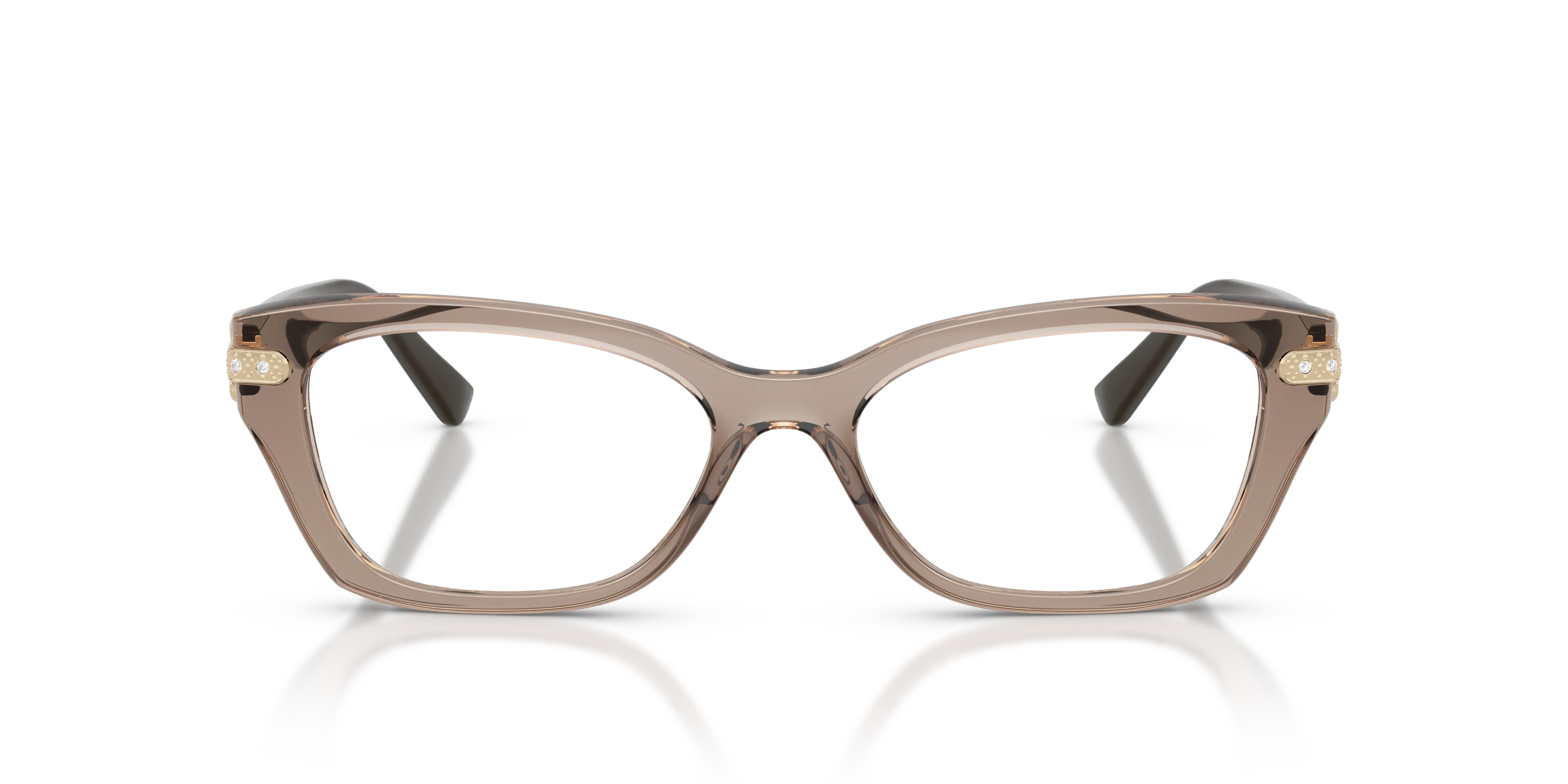 VOGUE EYEWEAR VO5704B 2940 Montature da vista Nylon Marrone Trasparente Cat Eye Normale - immagine 3