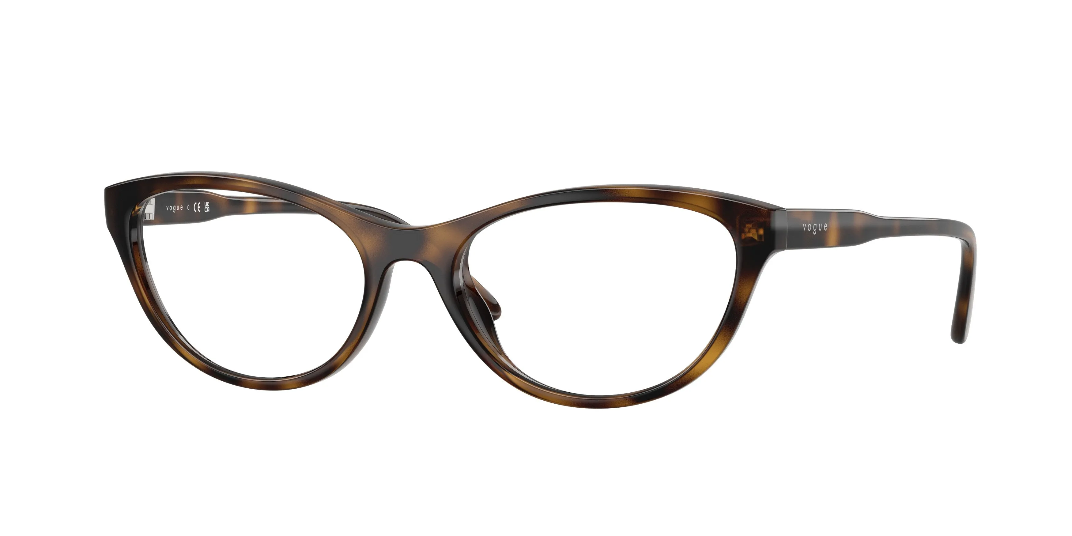 VOGUE EYEWEAR VO5703U W656 Montature da vista Nylon Marrone Trasparente Rotonda Normale - immagine 1