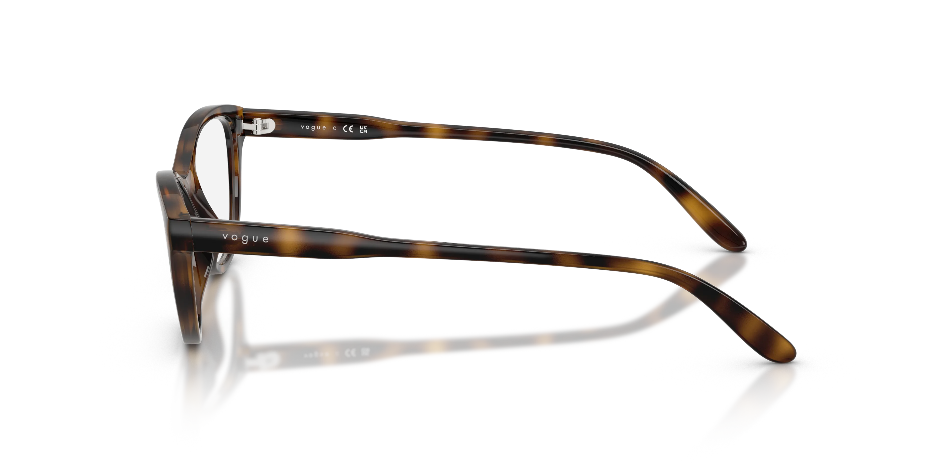 VOGUE EYEWEAR VO5703U W656 Montature da vista Nylon Marrone Trasparente Rotonda Normale - immagine 4