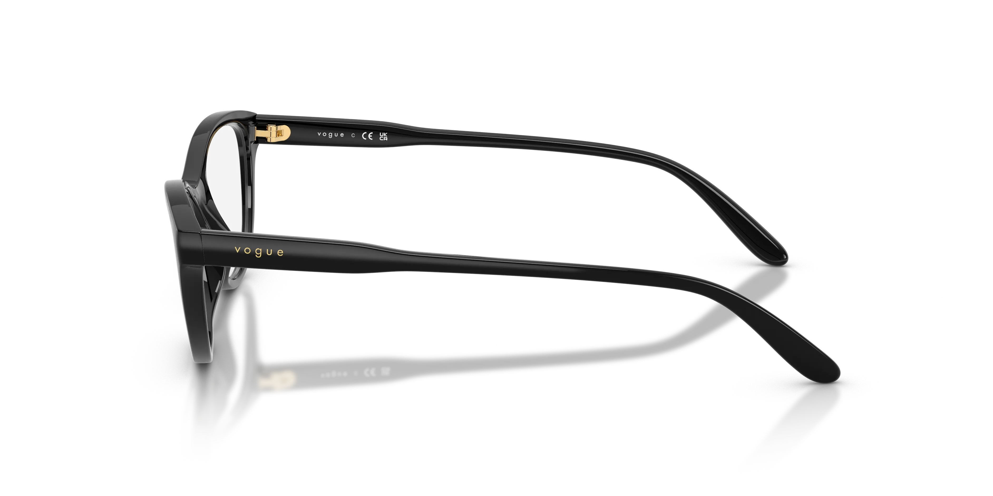 VOGUE EYEWEAR VO5703U W44 Montature da vista Nylon Nero Trasparente Rotonda Normale - immagine 4