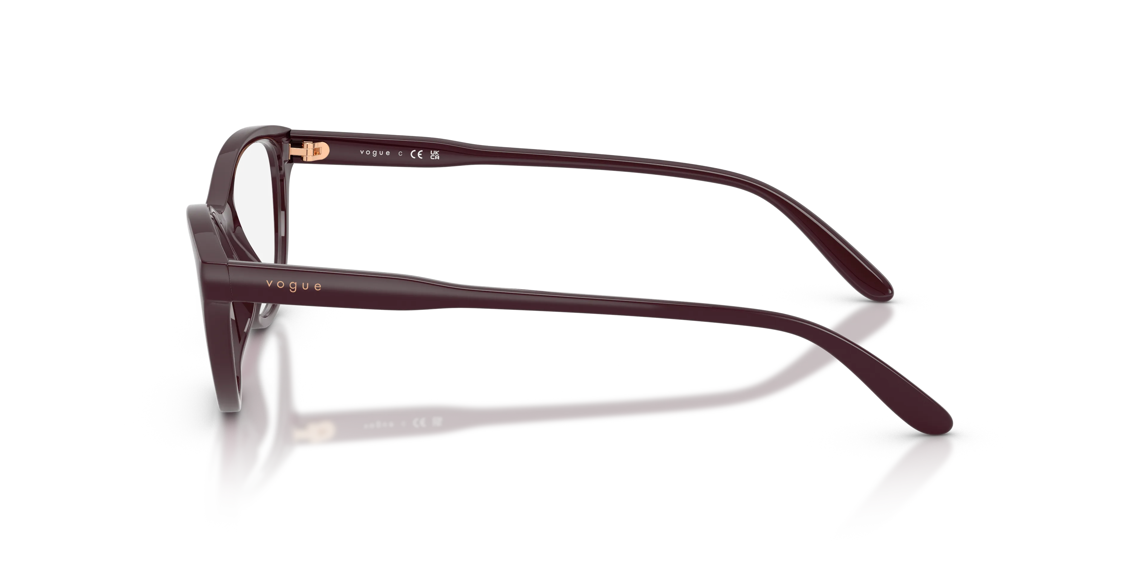 VOGUE EYEWEAR VO5703U 3284 Montature da vista Nylon Rosso Trasparente Rotonda Normale - immagine 4