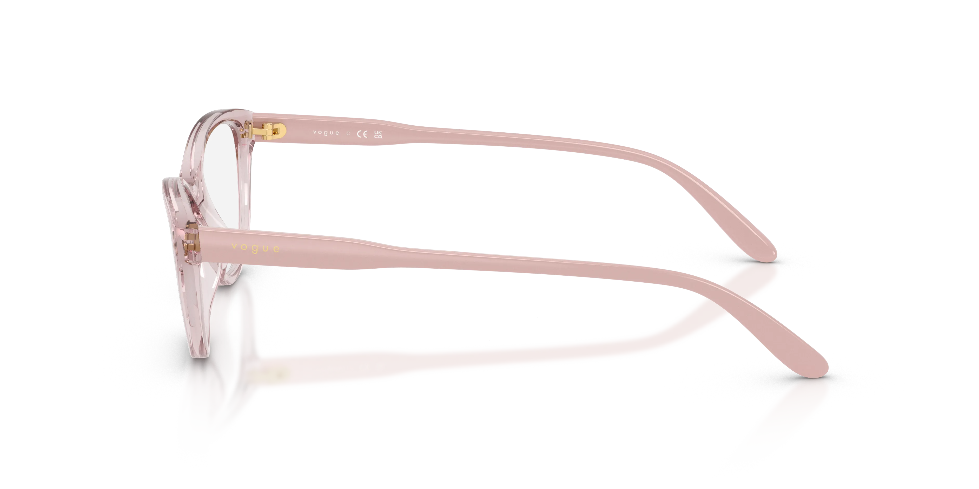 VOGUE EYEWEAR VO5703U 2942 Montature da vista Nylon Rosa Trasparente Rotonda Normale - immagine 4