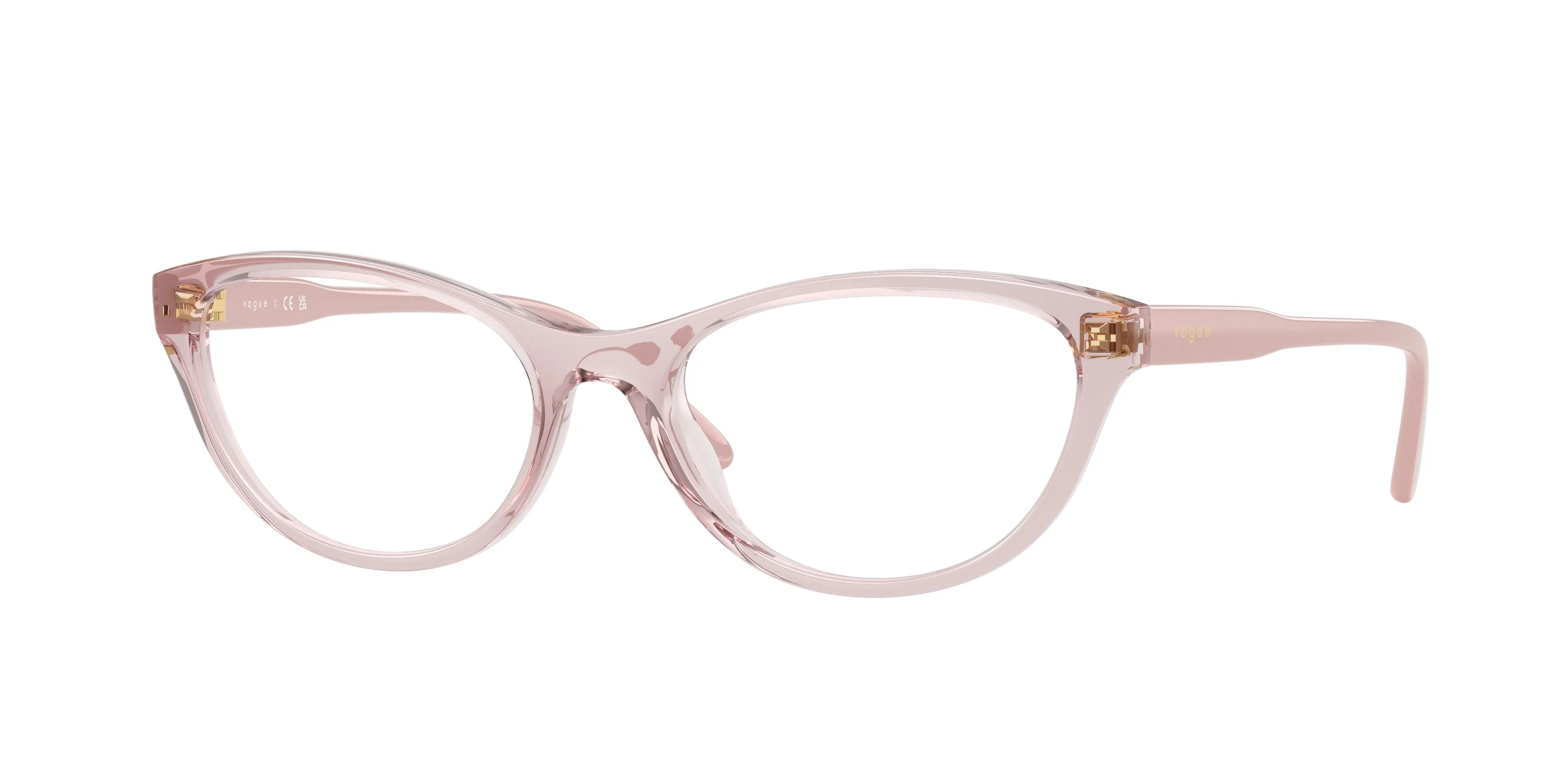 VOGUE EYEWEAR VO5703U 2942 Montature da vista Nylon Rosa Trasparente Rotonda Normale - immagine 1