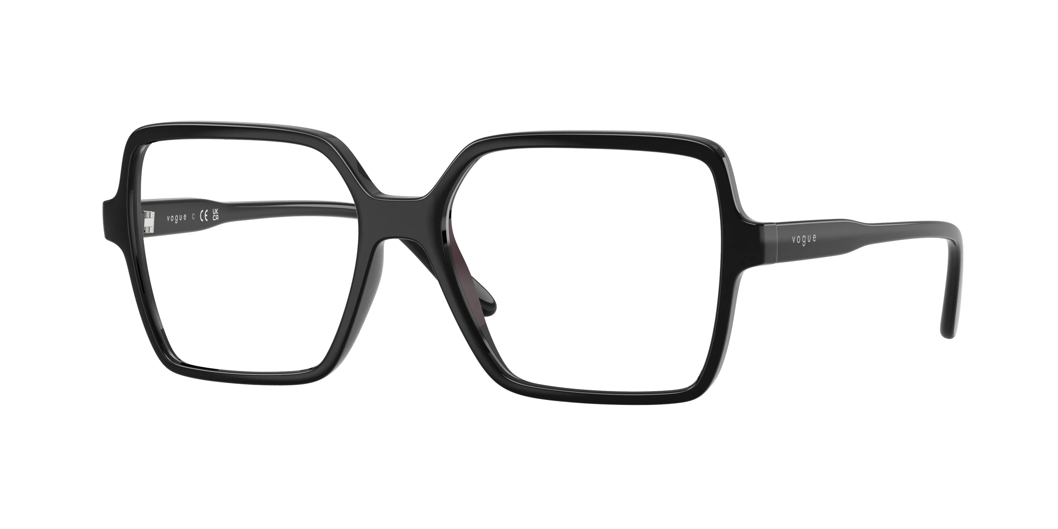 VOGUE EYEWEAR VO5702 W44 Montature da vista Nylon Nero Trasparente Squadrata Normale - immagine 1