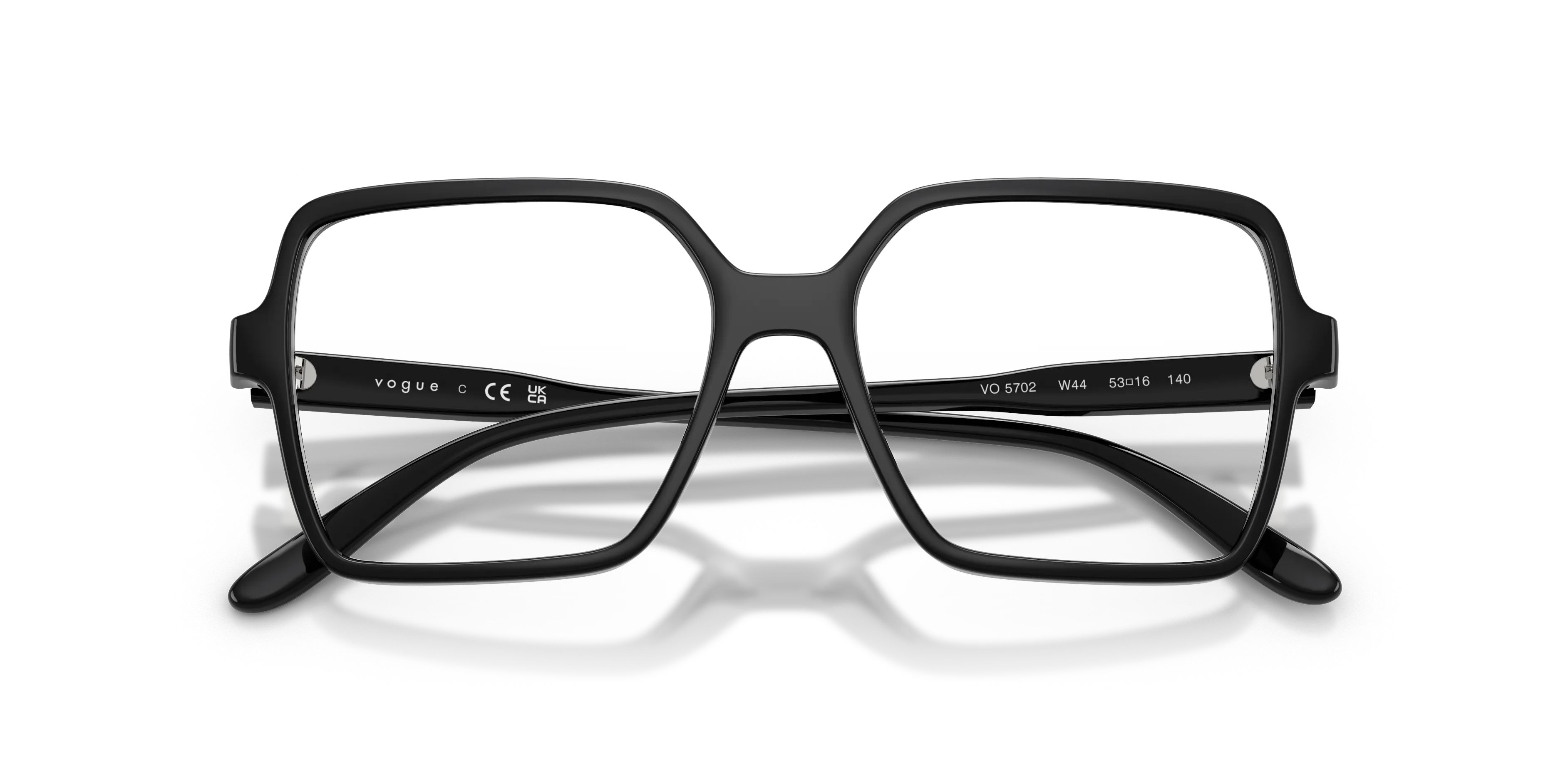 VOGUE EYEWEAR VO5702 W44 Montature da vista Nylon Nero Trasparente Squadrata Normale - immagine 2