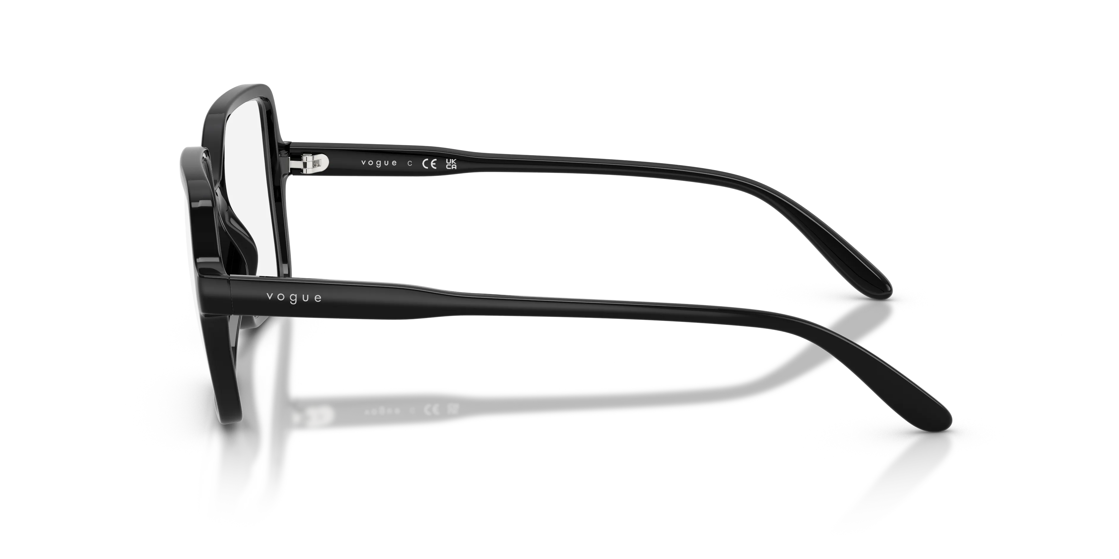 VOGUE EYEWEAR VO5702 W44 Montature da vista Nylon Nero Trasparente Squadrata Normale - immagine 4