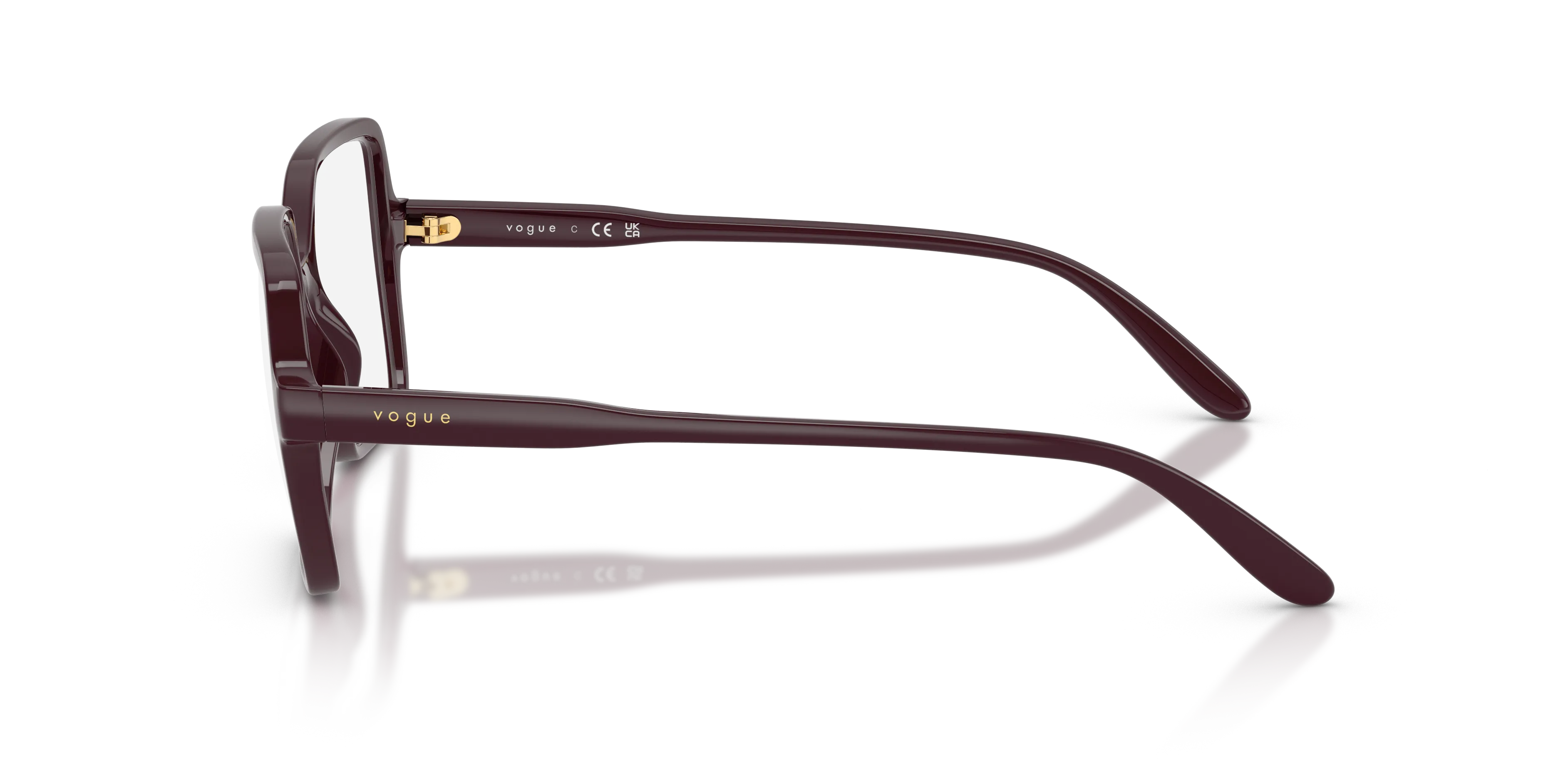 VOGUE EYEWEAR VO5702 3284 Montature da vista Nylon Rosso Trasparente Squadrata Normale - immagine 4