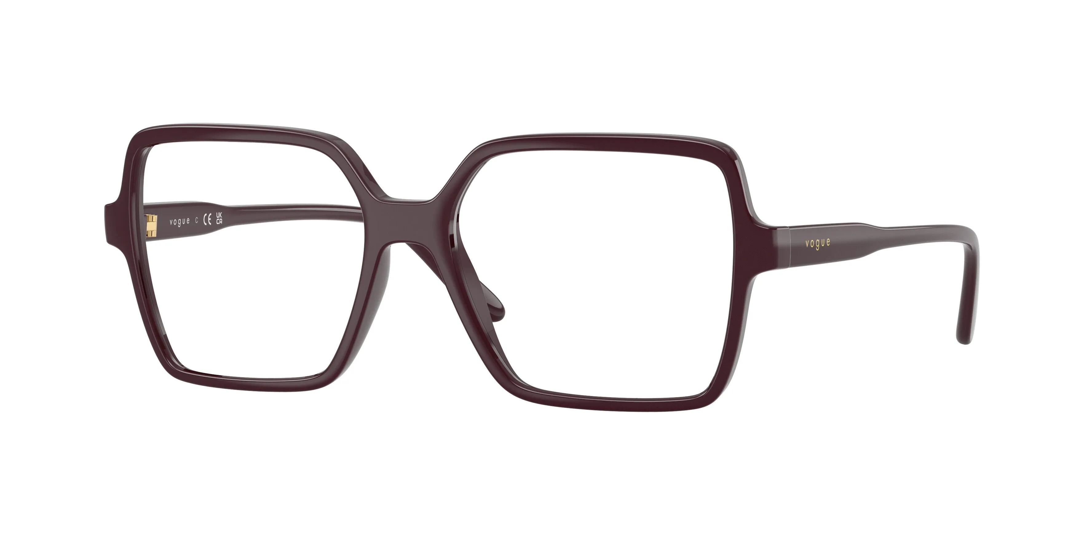 VOGUE EYEWEAR VO5702 3284 Montature da vista Nylon Rosso Trasparente Squadrata Normale - immagine 1