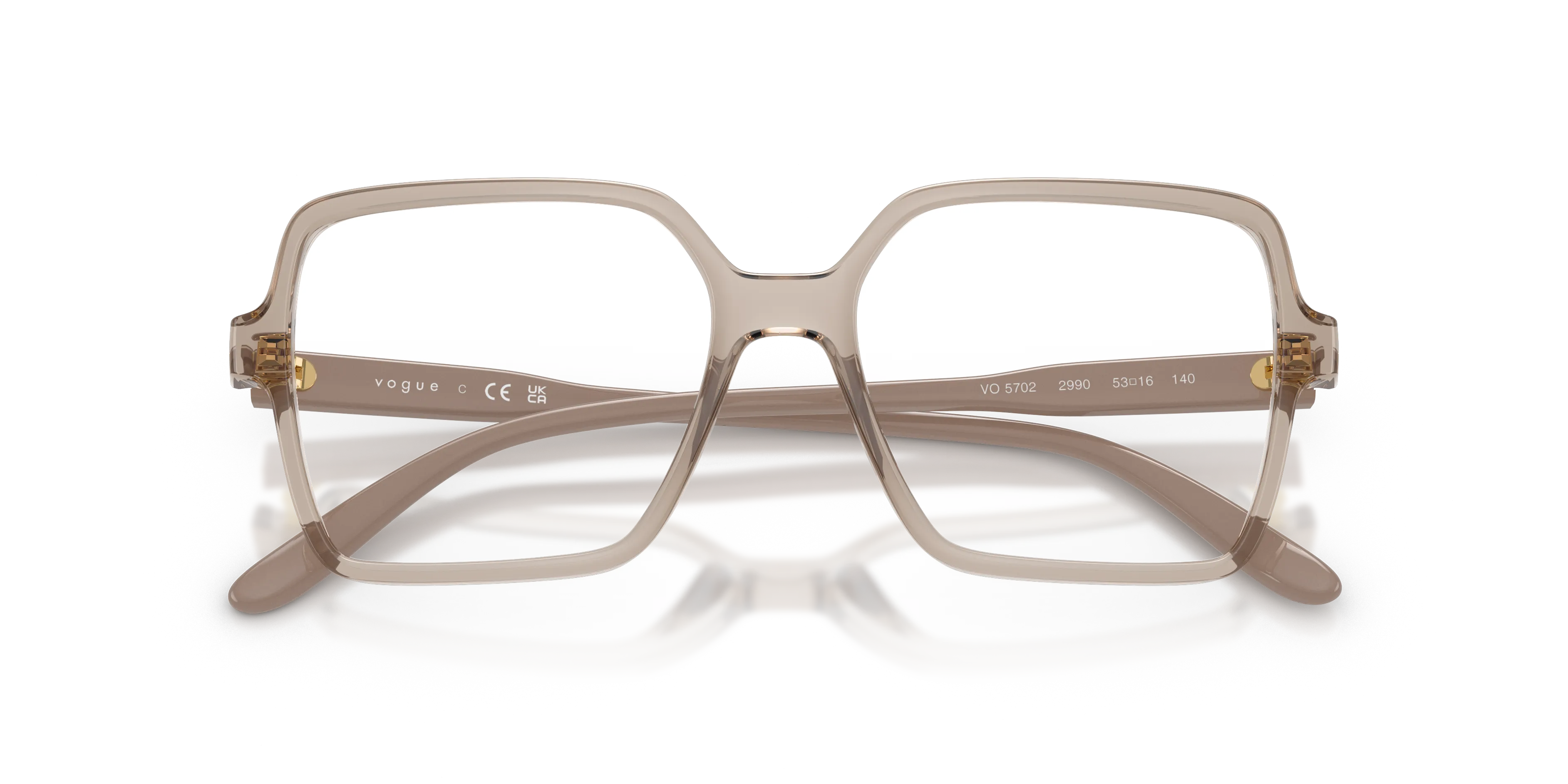 VOGUE EYEWEAR VO5702 2990 Montature da vista Nylon Marrone Trasparente Squadrata Normale - immagine 2