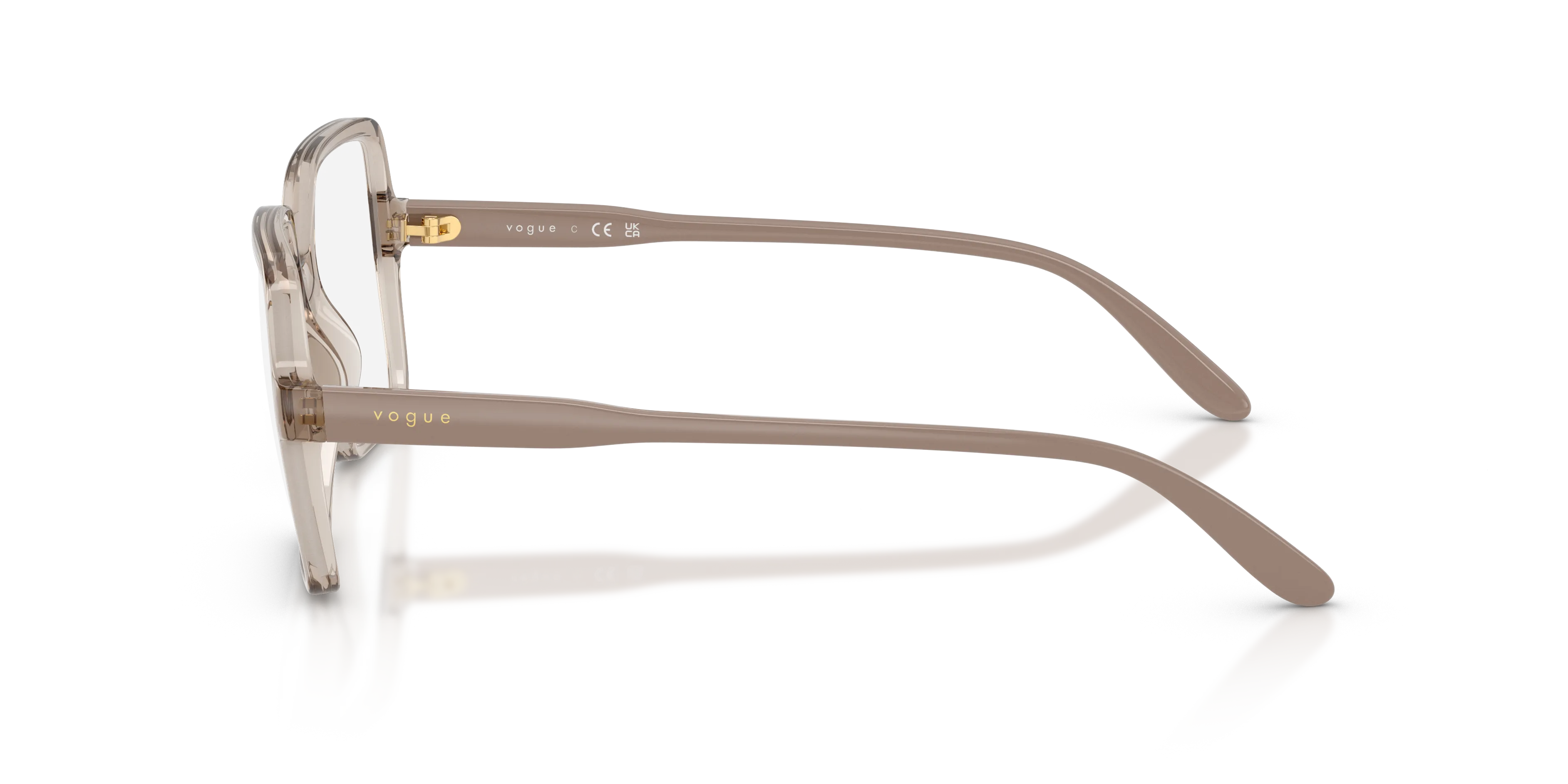 VOGUE EYEWEAR VO5702 2990 Montature da vista Nylon Marrone Trasparente Squadrata Normale - immagine 4