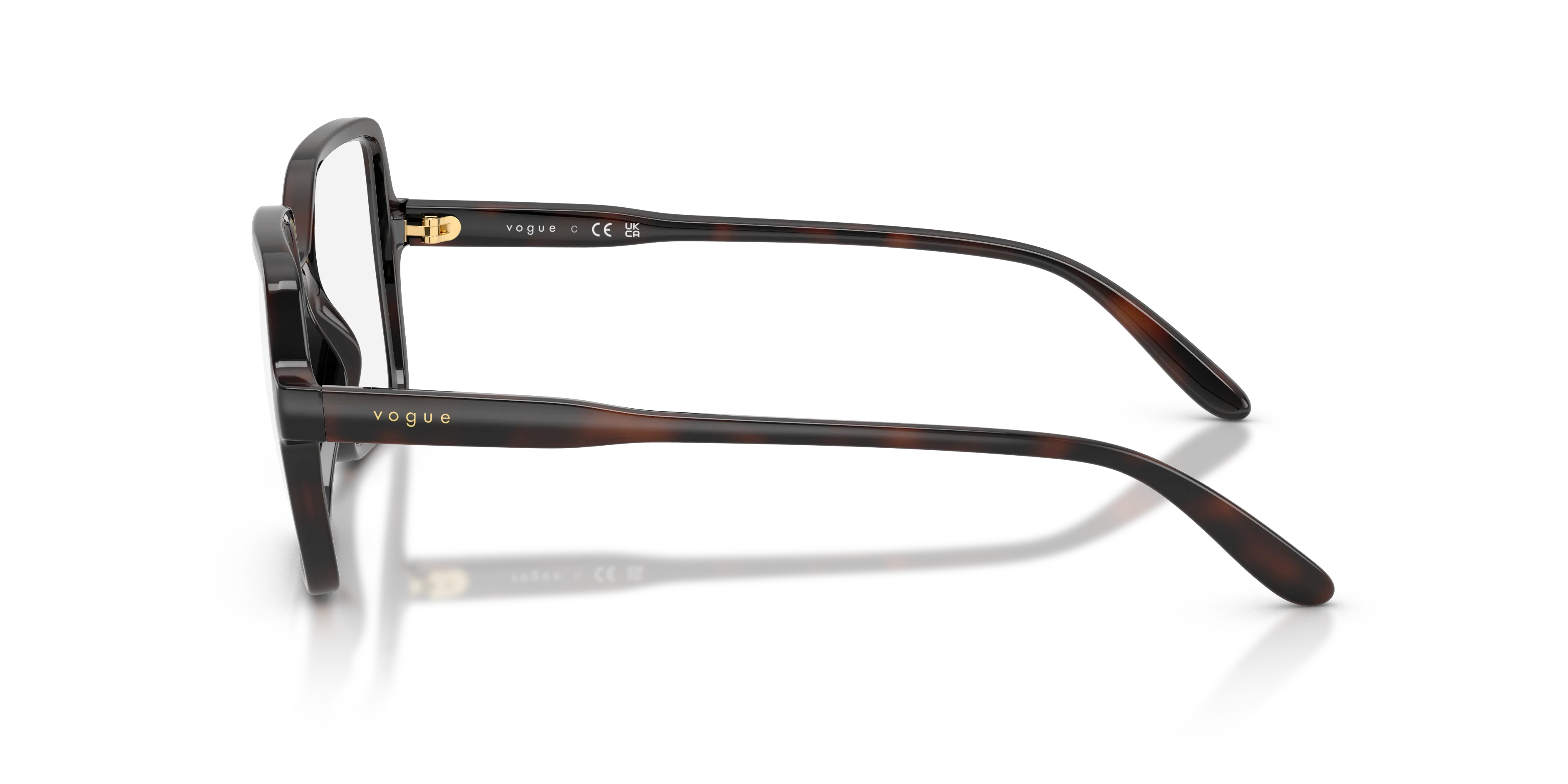 VOGUE EYEWEAR VO5702 2386 Montature da vista Nylon Marrone Trasparente Squadrata Normale - immagine 4