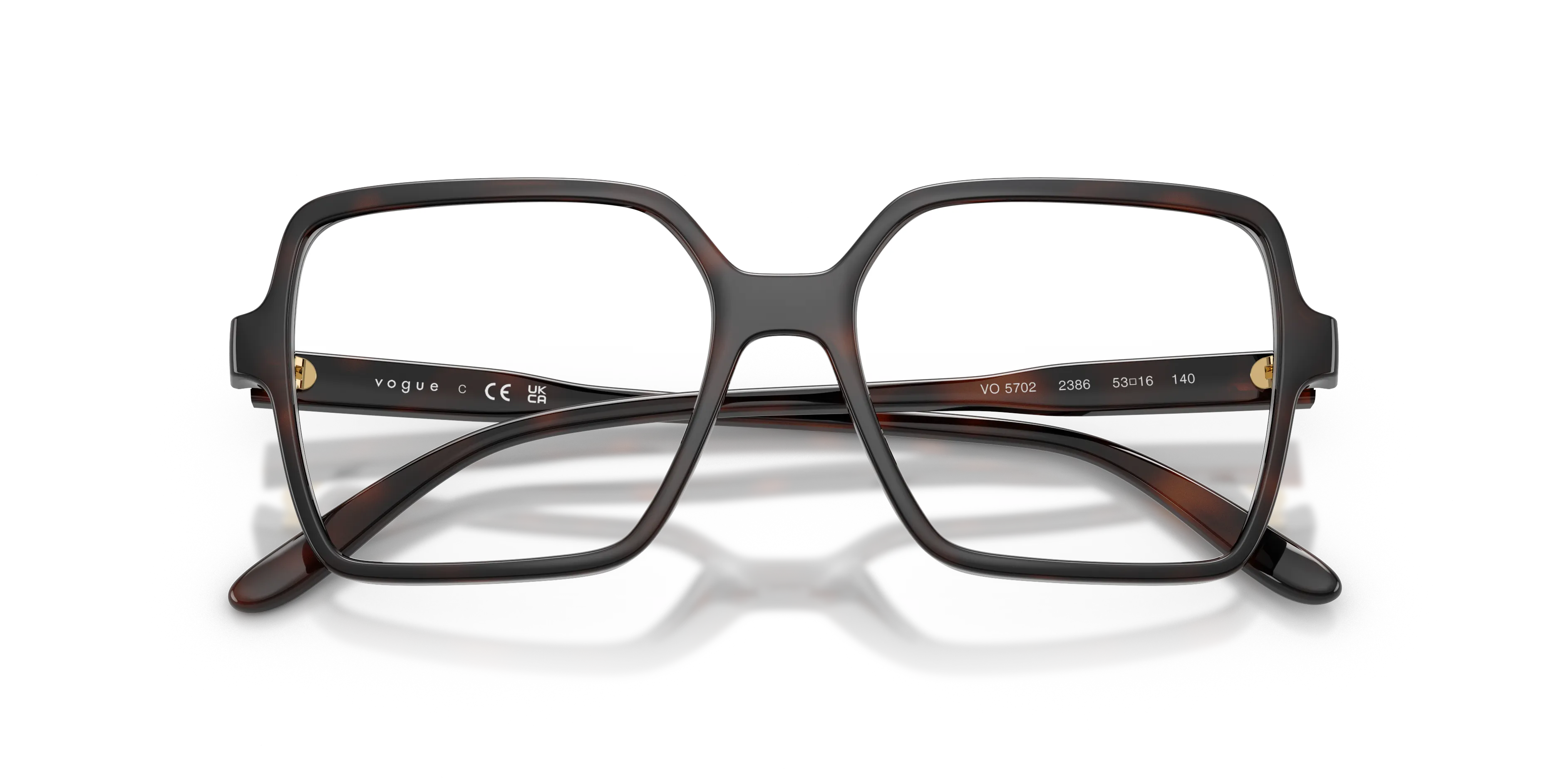 VOGUE EYEWEAR VO5702 2386 Montature da vista Nylon Marrone Trasparente Squadrata Normale - immagine 2