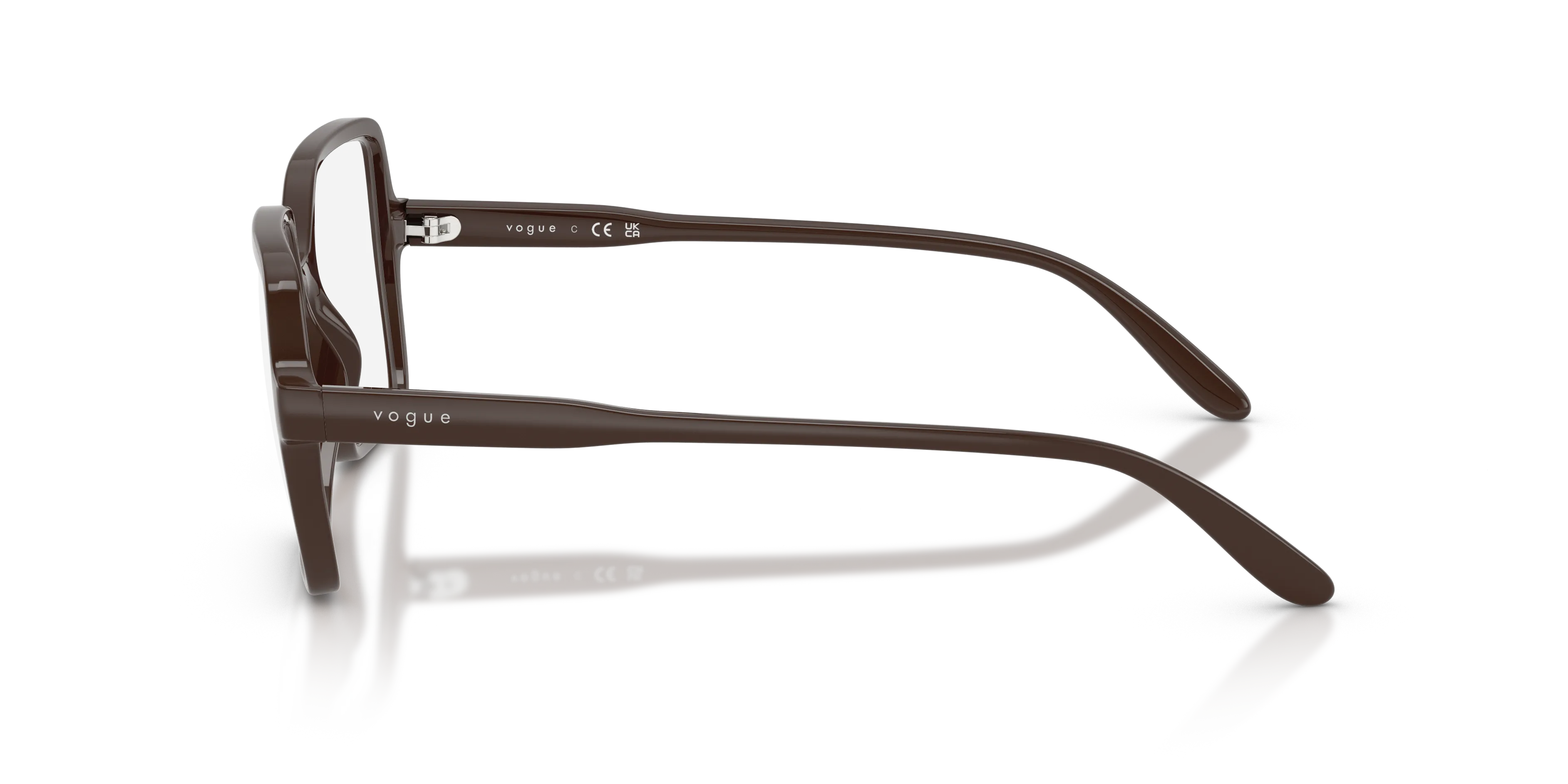 VOGUE EYEWEAR VO5702 2252 Montature da vista Nylon Marrone Trasparente Squadrata Normale - immagine 4