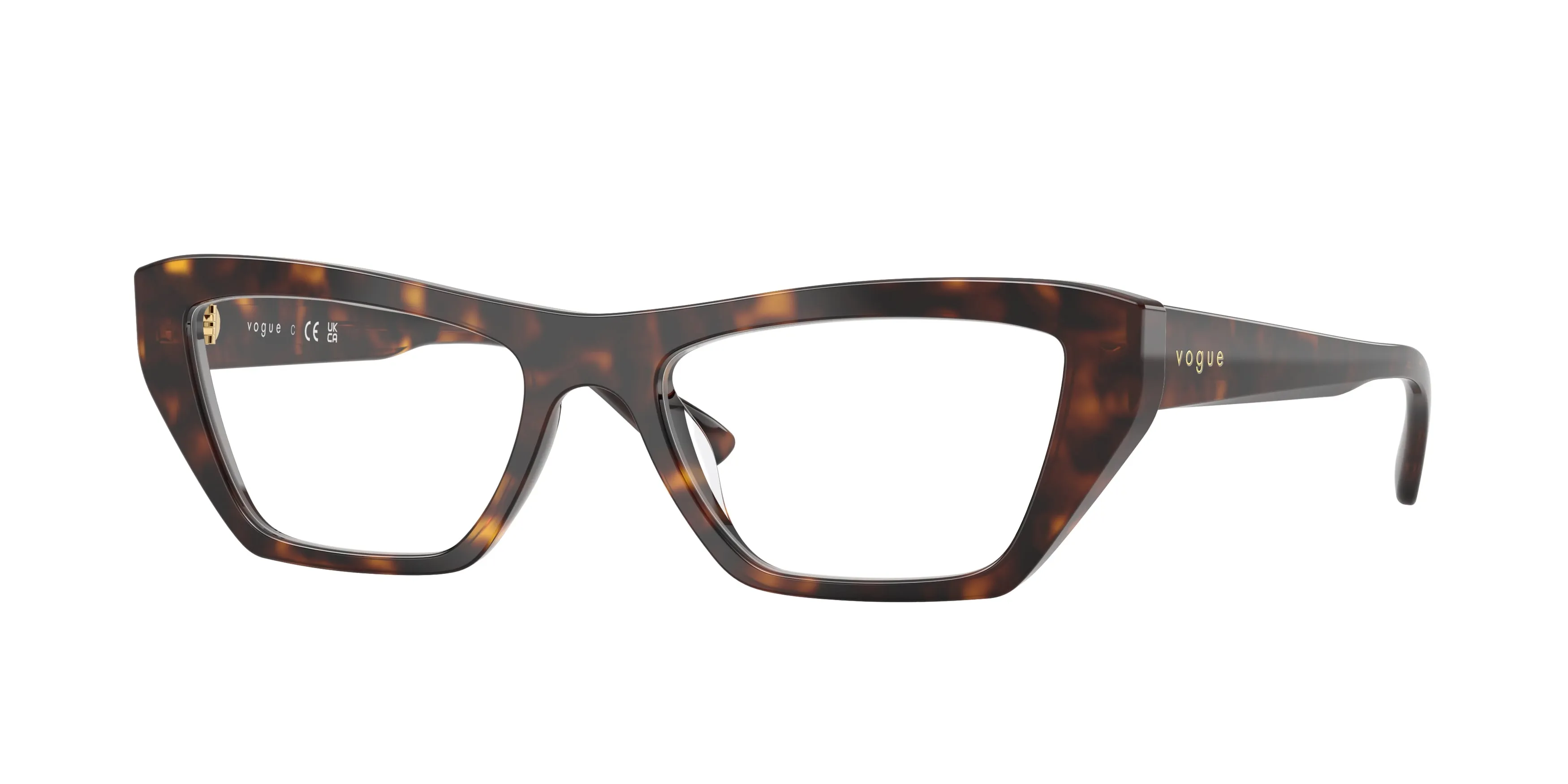 VOGUE EYEWEAR VO5701U W656 Montature da vista Acetato Marrone Trasparente Cat Eye Normale - immagine 1