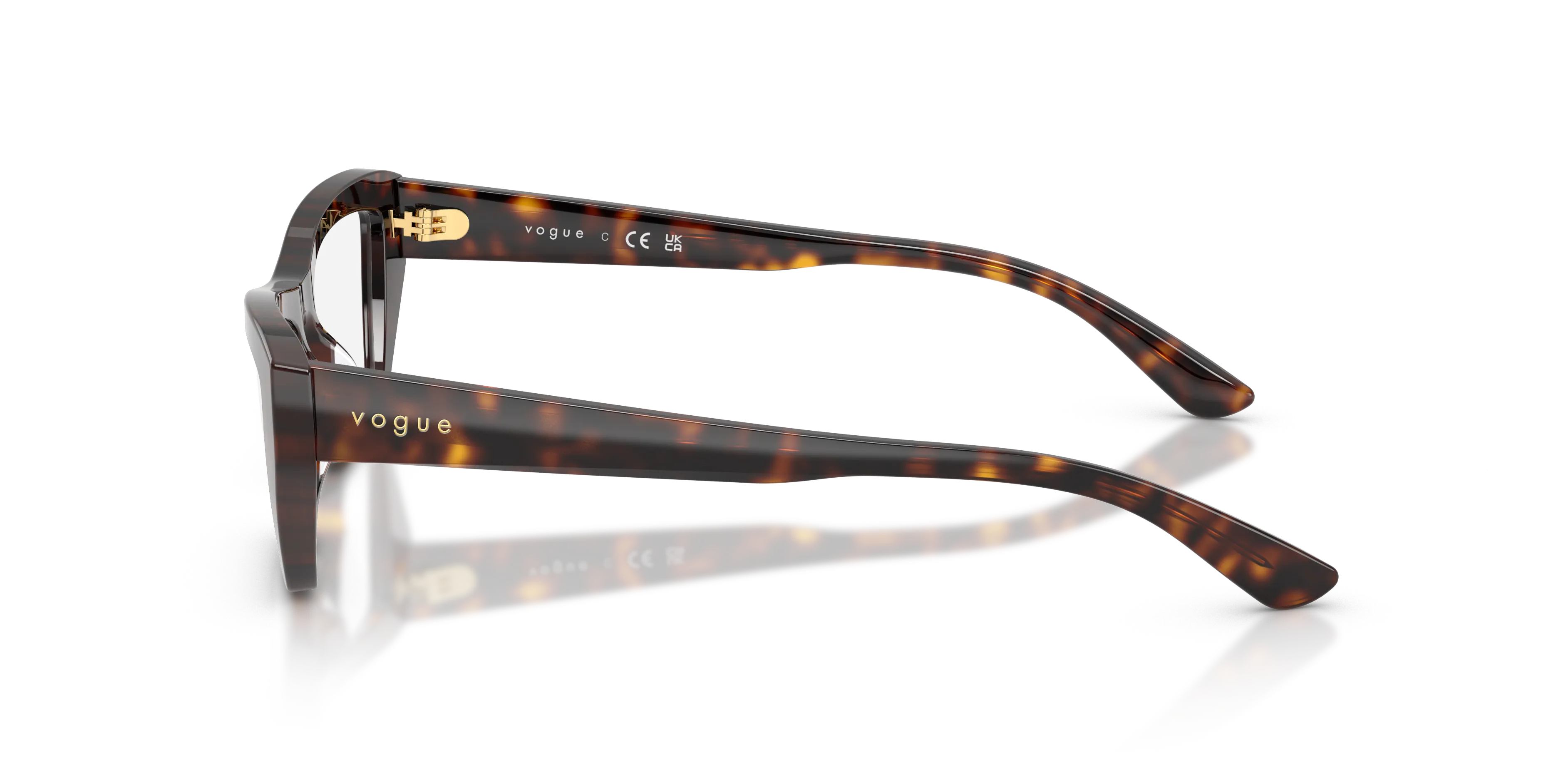VOGUE EYEWEAR VO5701U W656 Montature da vista Acetato Marrone Trasparente Cat Eye Normale - immagine 4