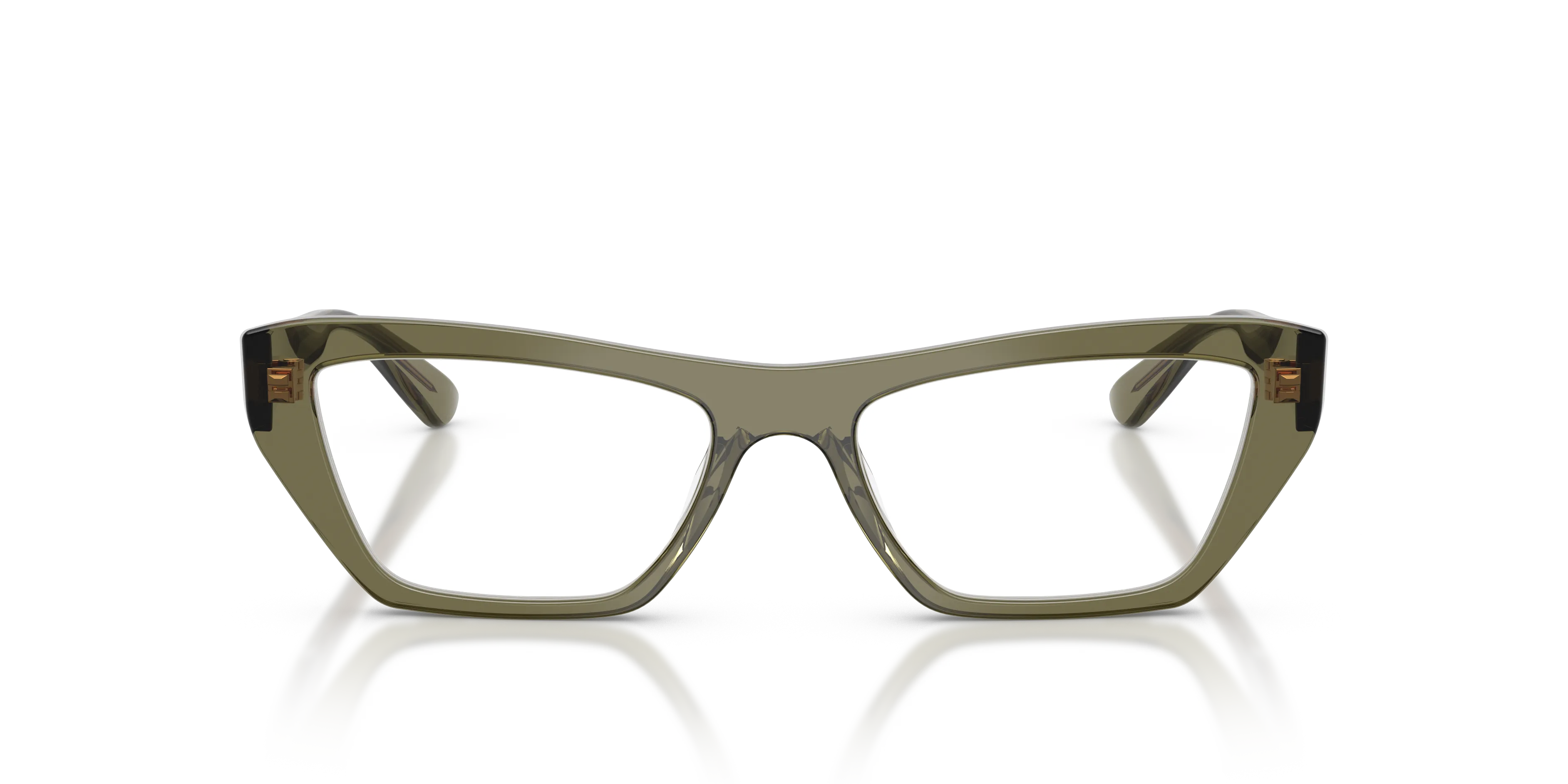 VOGUE EYEWEAR VO5701U 3289 Montature da vista Acetato Verde Trasparente Cat Eye Normale - immagine 3