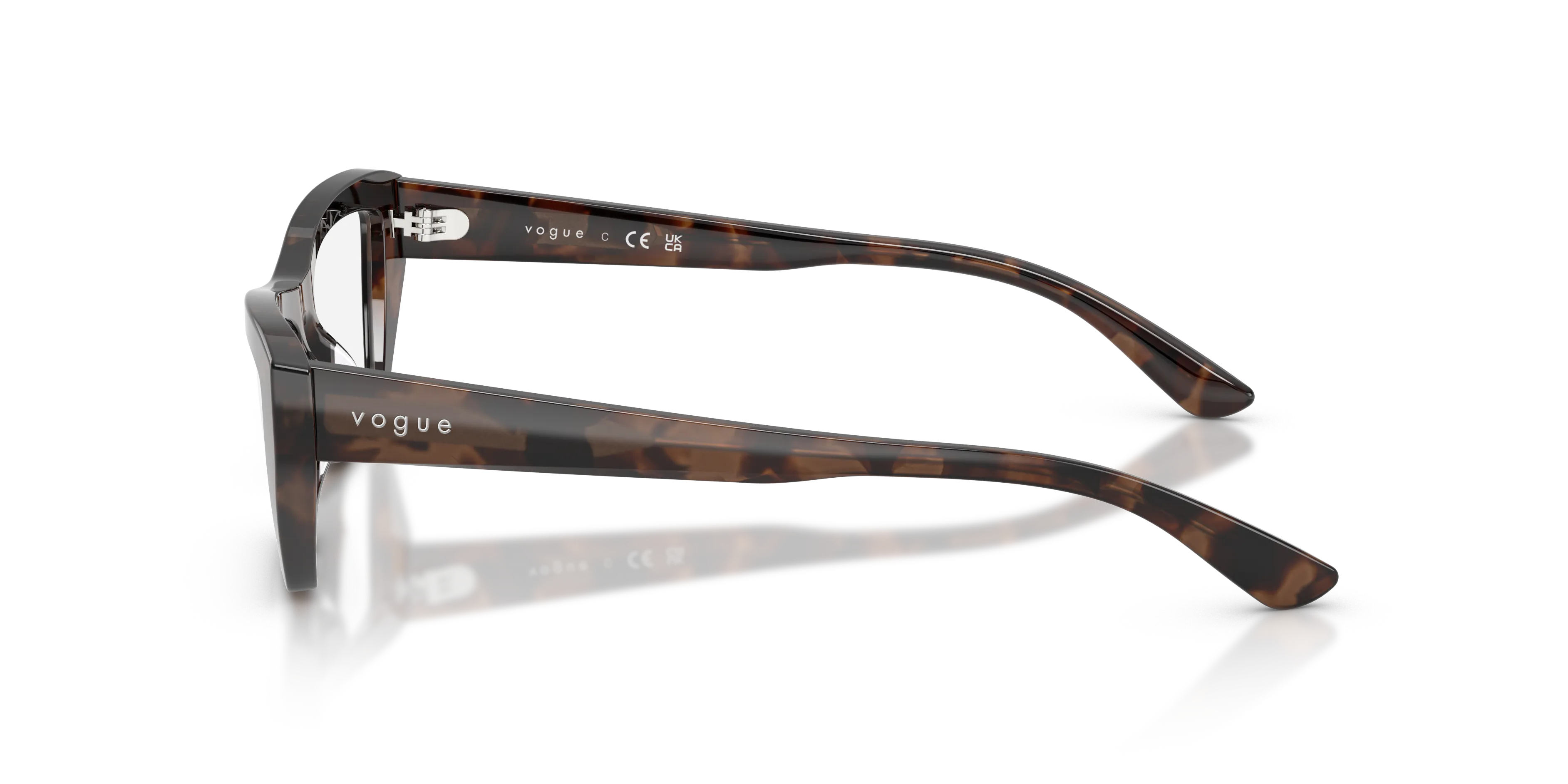 VOGUE EYEWEAR VO5701U 3279 Montature da vista Acetato Marrone Trasparente Cat Eye Normale - immagine 4