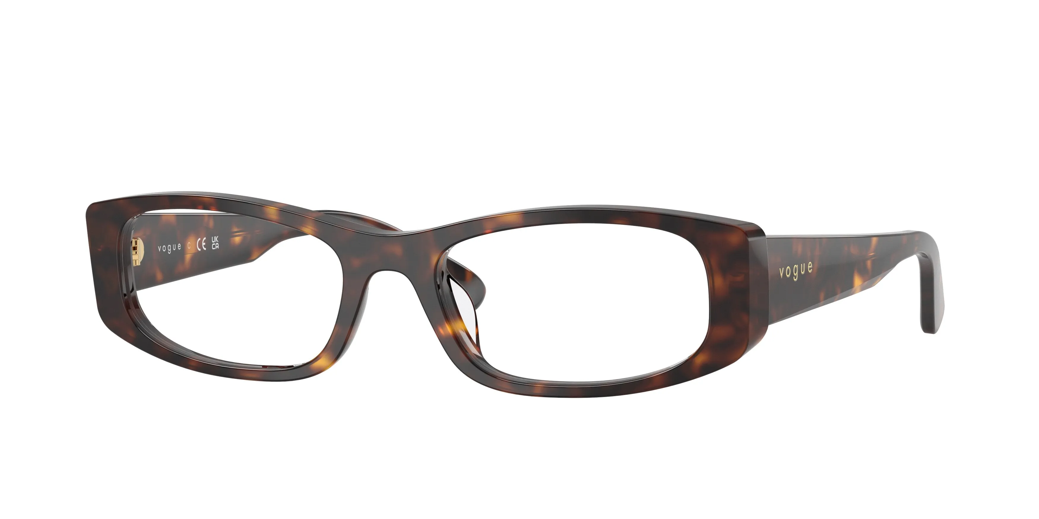 VOGUE EYEWEAR VO5699U W656 Montature da vista Acetato Marrone Trasparente Pillow Normale - immagine 1