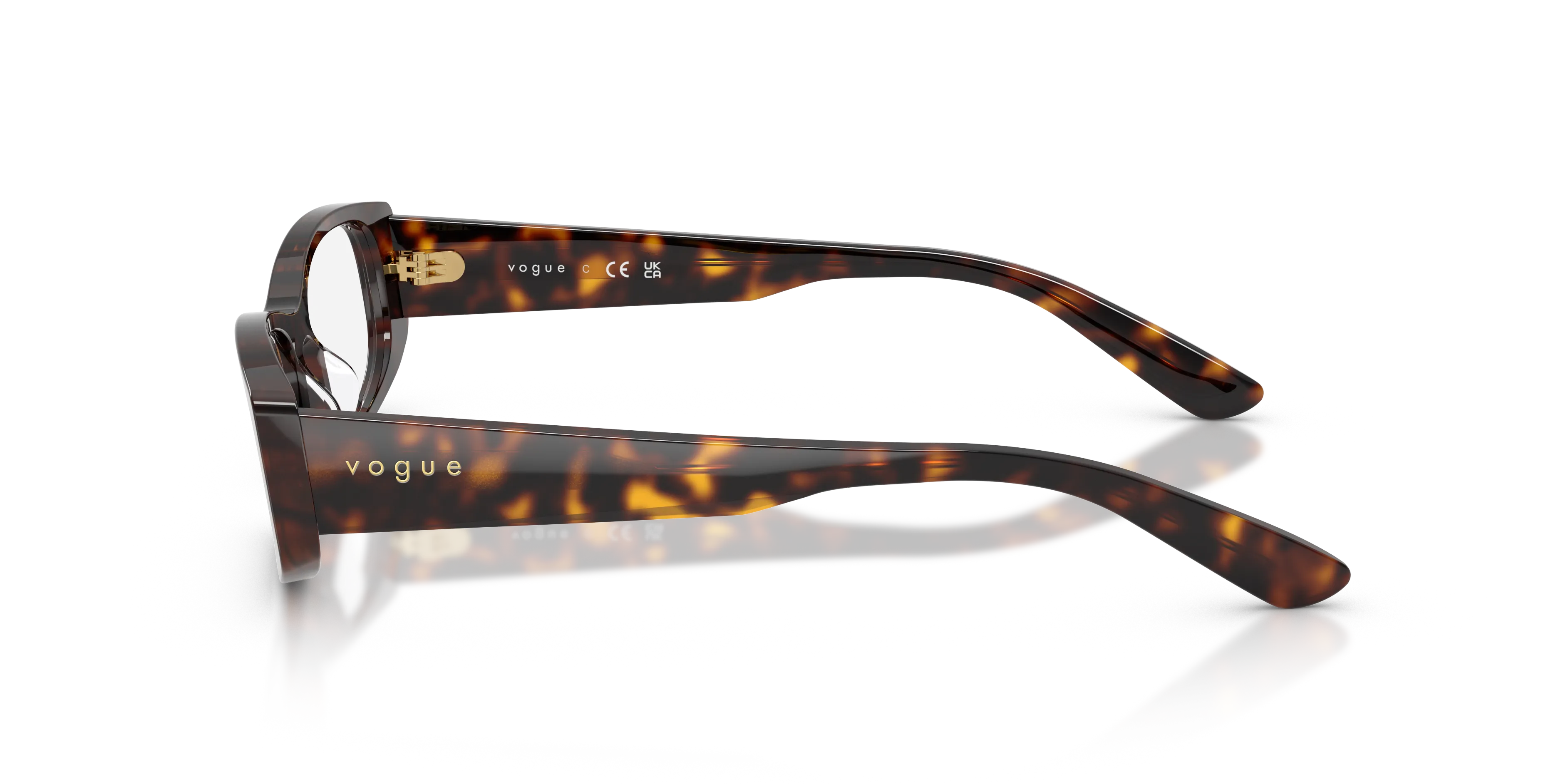 VOGUE EYEWEAR VO5699U W656 Montature da vista Acetato Marrone Trasparente Pillow Normale - immagine 4
