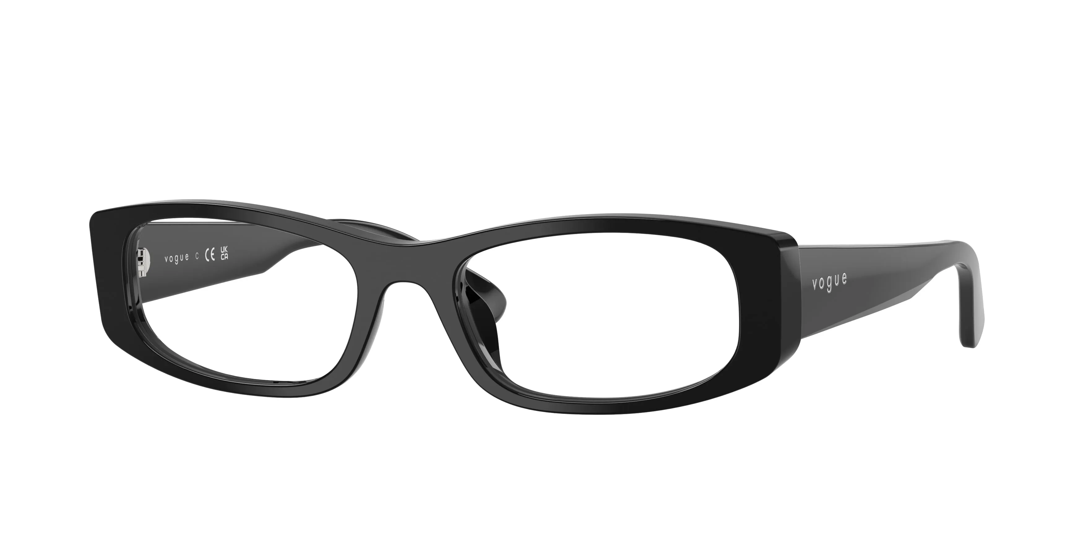 VOGUE EYEWEAR VO5699U W44 Montature da vista Acetato Nero Trasparente Pillow Normale - immagine 1