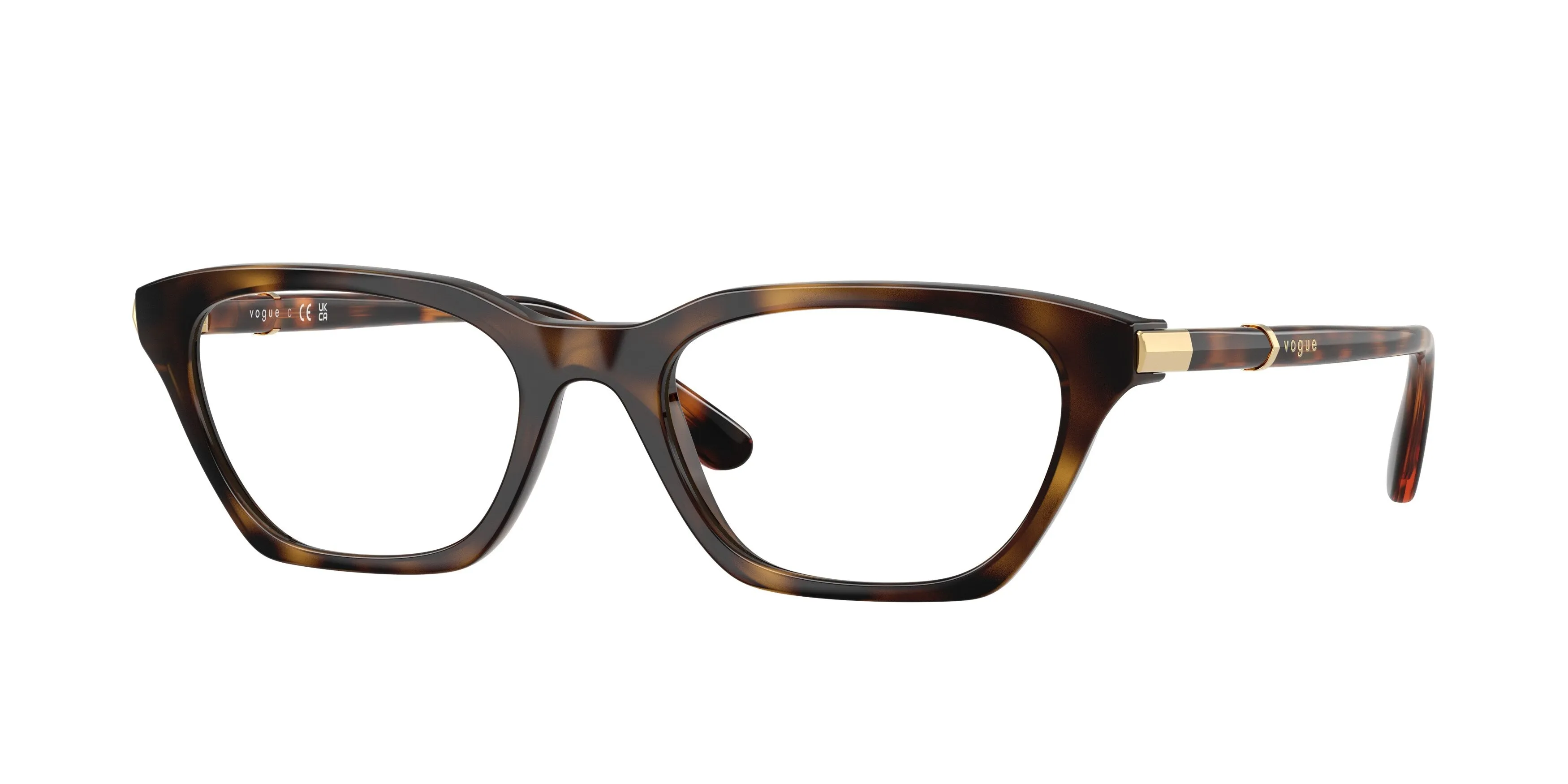 VOGUE EYEWEAR VO5698 W656 Montature da vista Nylon Marrone Trasparente Cat Eye Normale - immagine 1