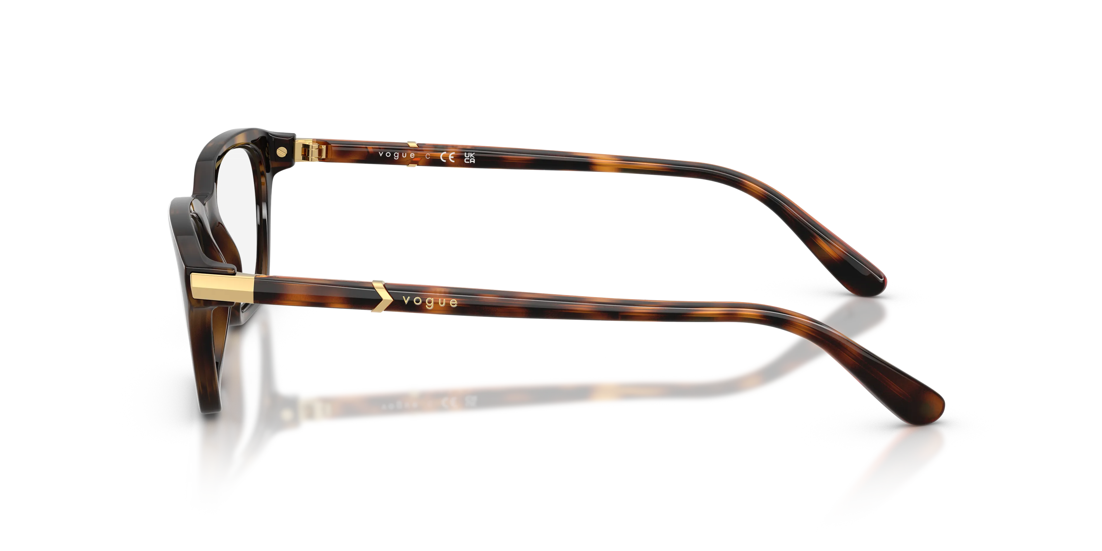 VOGUE EYEWEAR VO5698 W656 Montature da vista Nylon Marrone Trasparente Cat Eye Normale - immagine 4