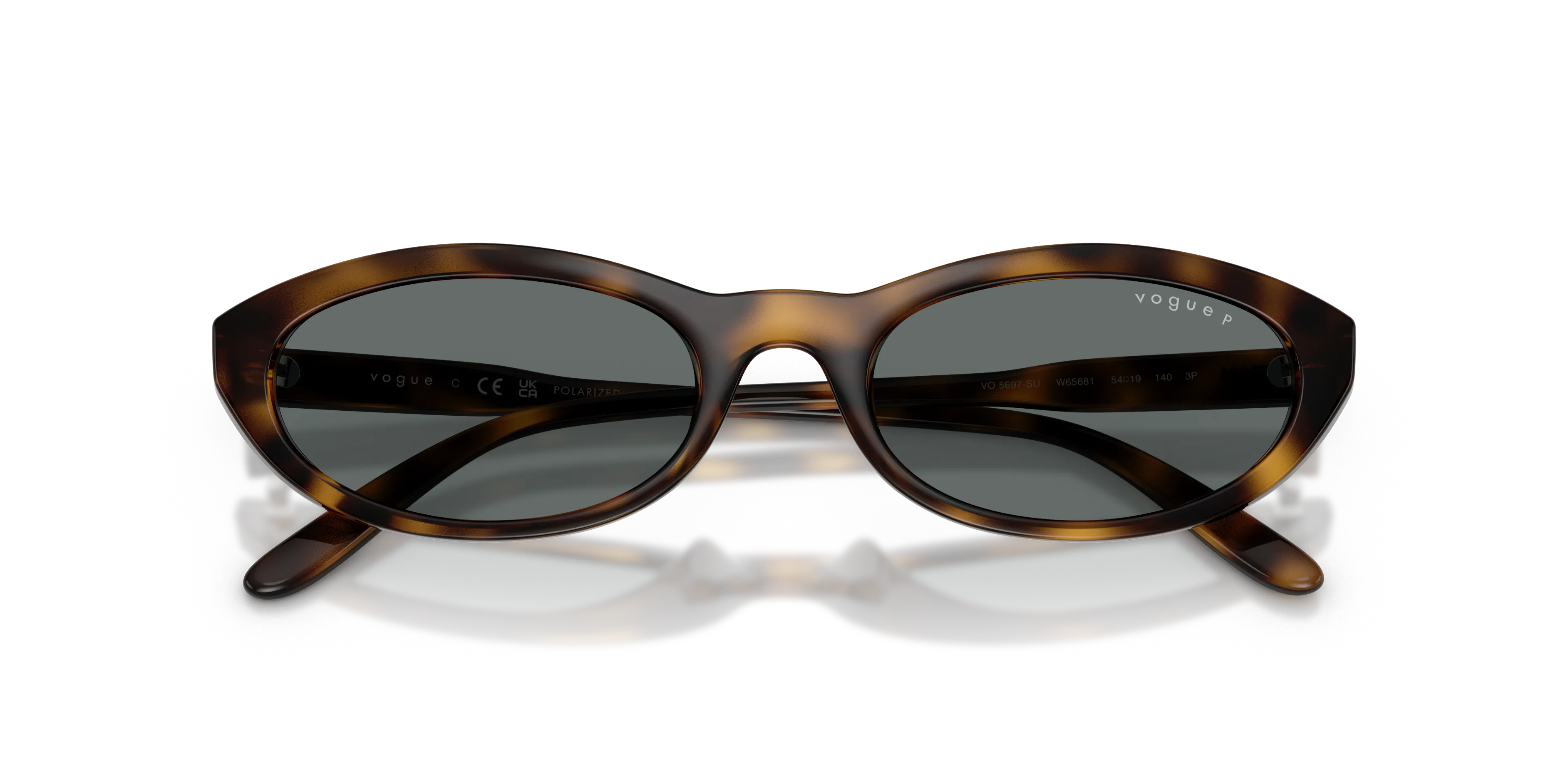 VOGUE EYEWEAR VO5697SU W65681 Occhiali da sole Nylon Marrone Grigio Rotonda Polarizzata - immagine 2