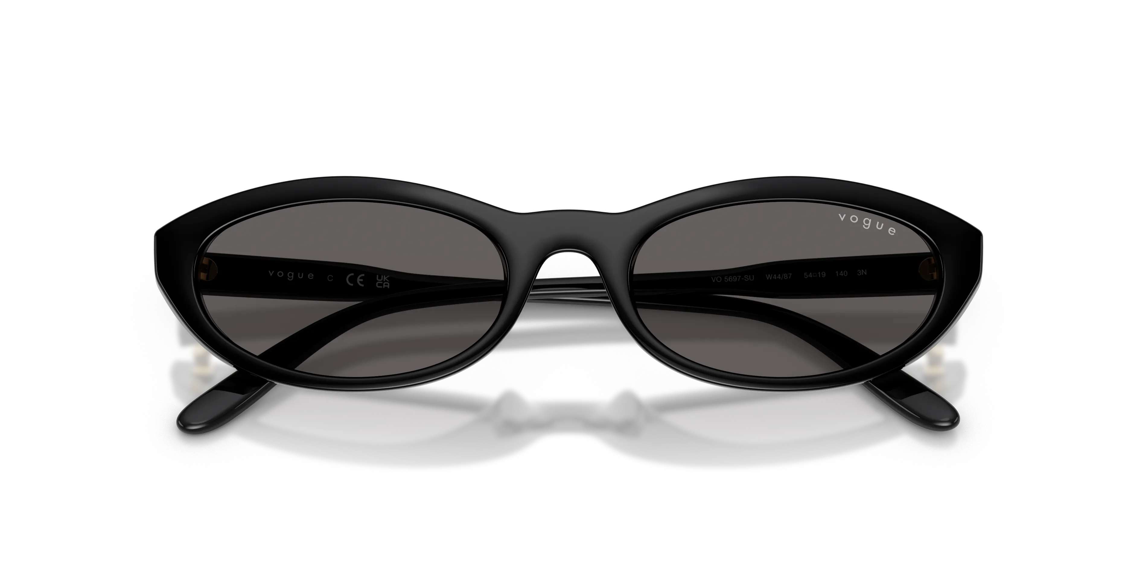 VOGUE EYEWEAR VO5697SU W44/87 Occhiali da sole Nylon Nero Grigio Rotonda Normale - immagine 2