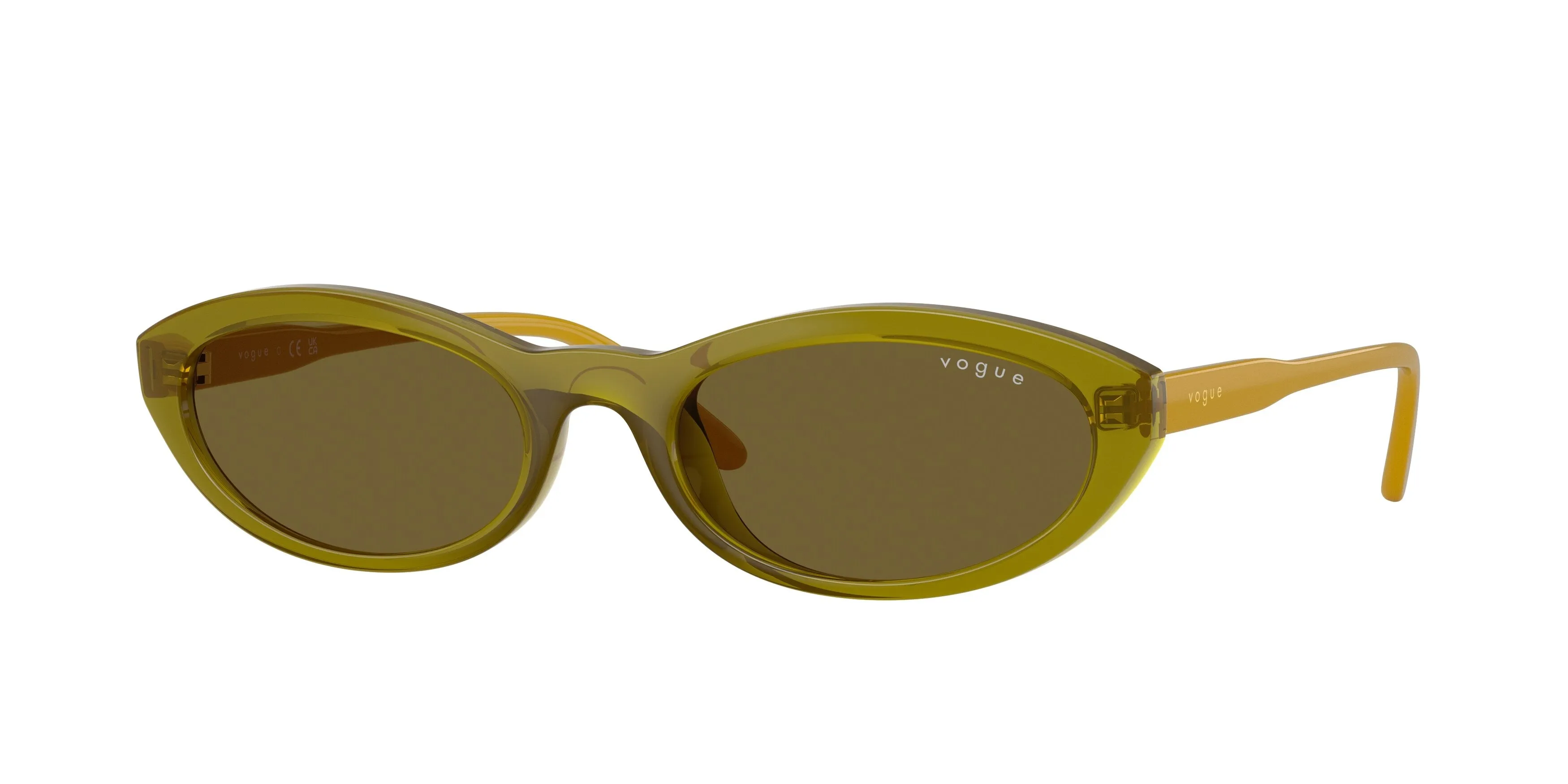 VOGUE EYEWEAR VO5697SU 328373 Occhiali da sole Nylon Verde Marrone Rotonda Normale - immagine 1
