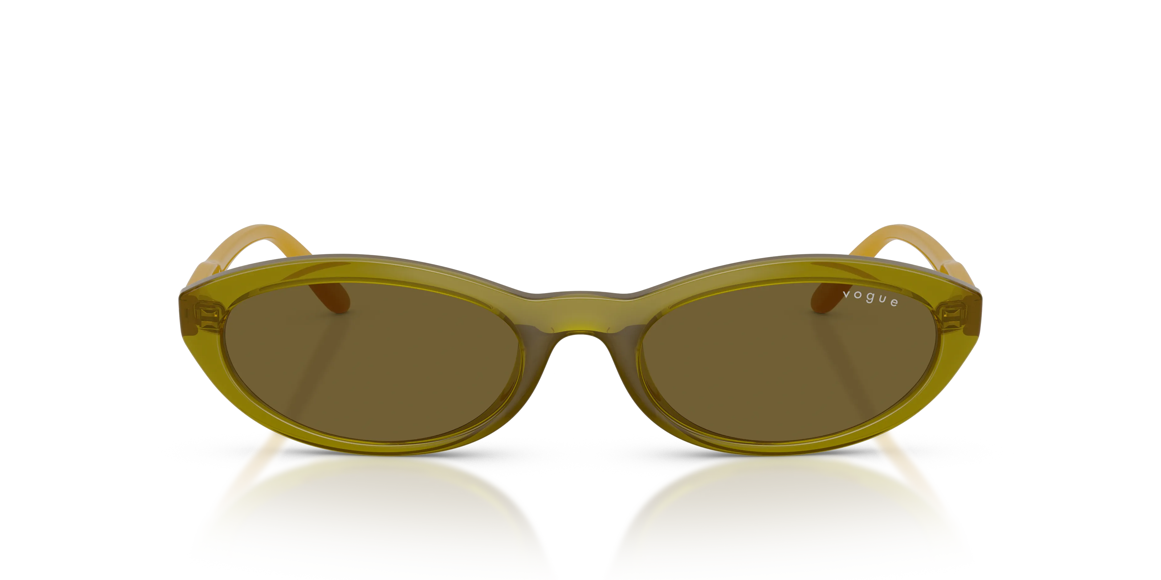VOGUE EYEWEAR VO5697SU 328373 Occhiali da sole Nylon Verde Marrone Rotonda Normale - immagine 3