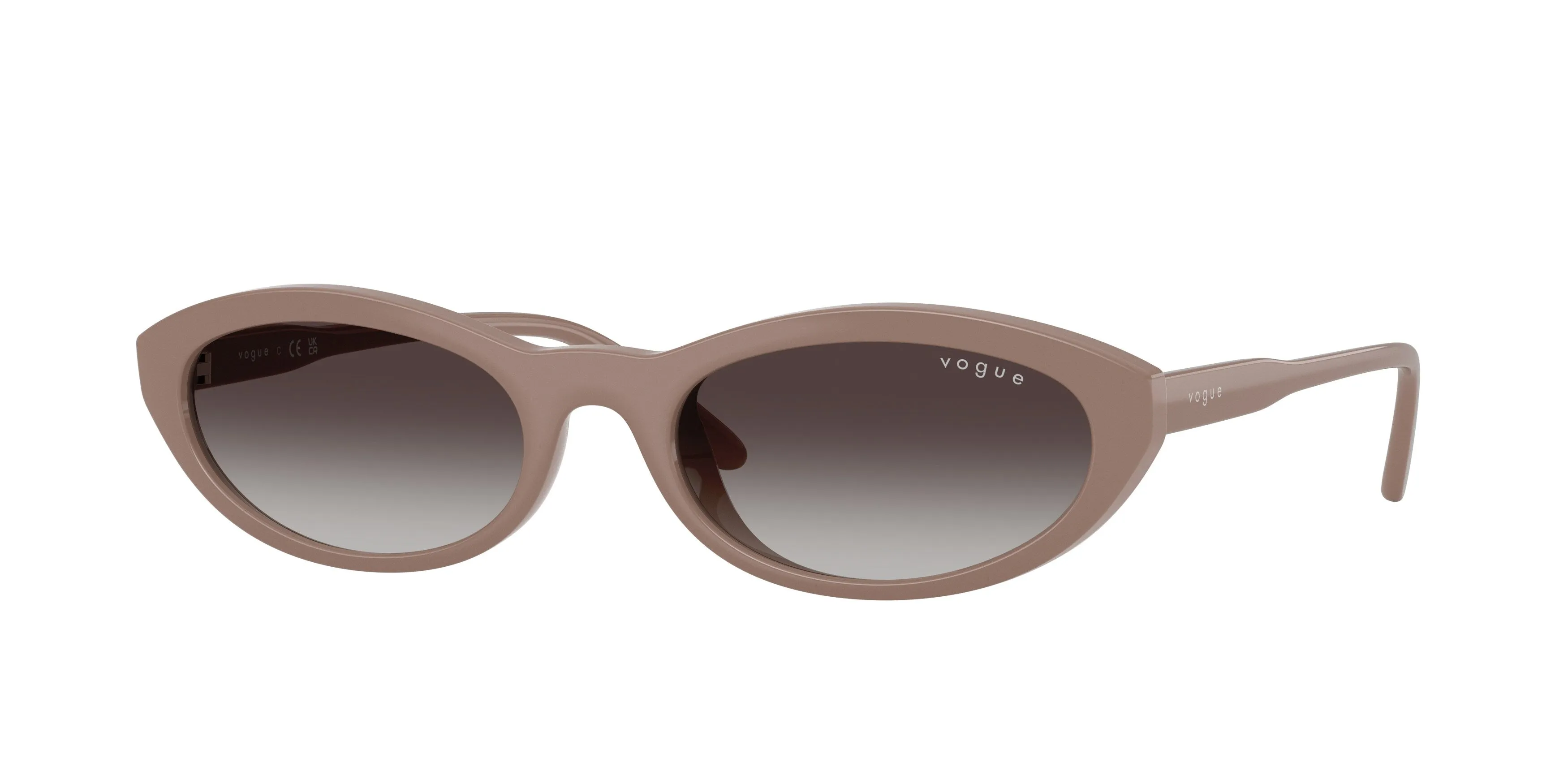 VOGUE EYEWEAR VO5697SU 32728G Occhiali da sole Nylon Marrone Grigio Rotonda Normale Sfumato - immagine 1