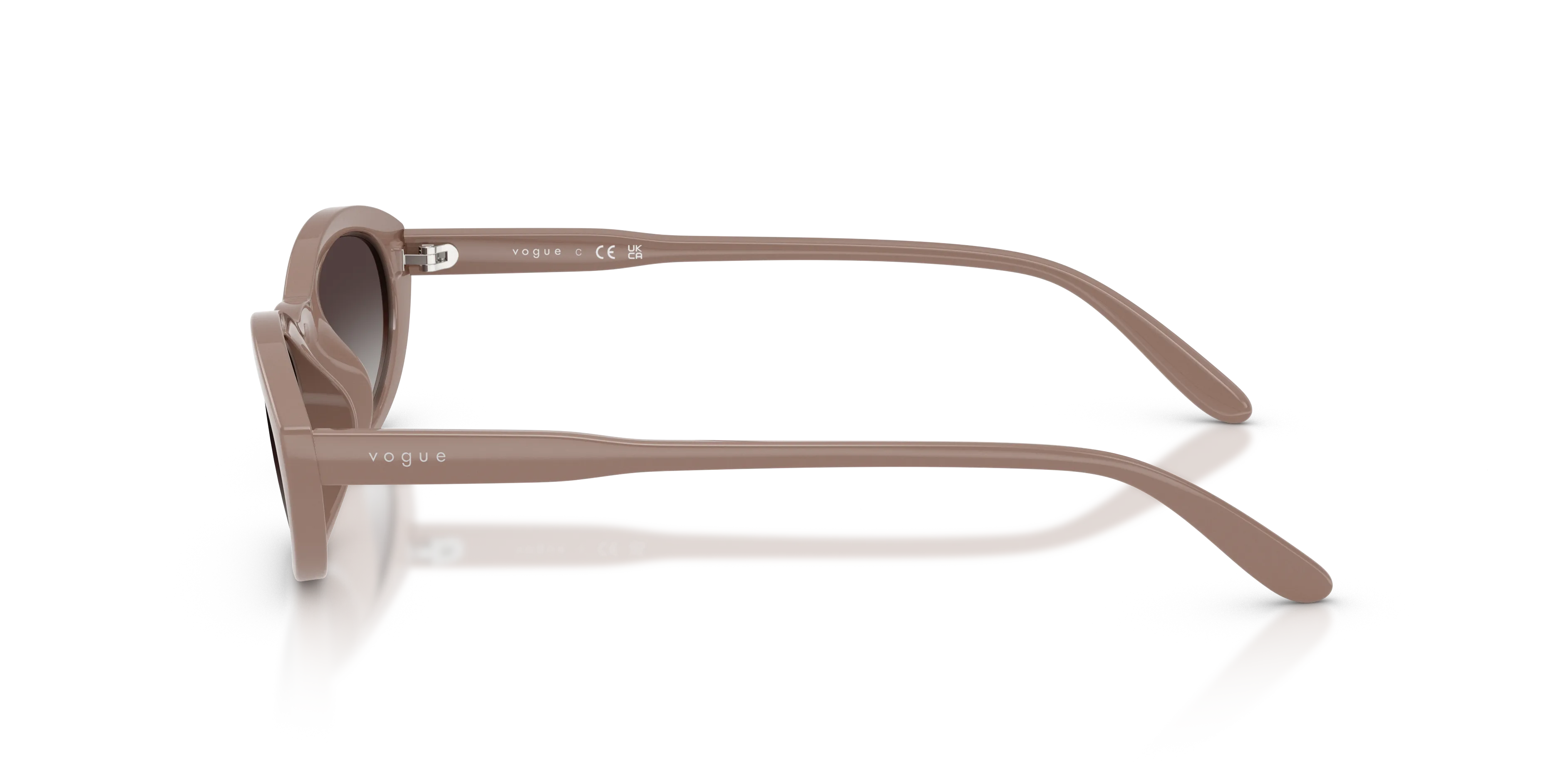 VOGUE EYEWEAR VO5697SU 32728G Occhiali da sole Nylon Marrone Grigio Rotonda Normale Sfumato - immagine 4